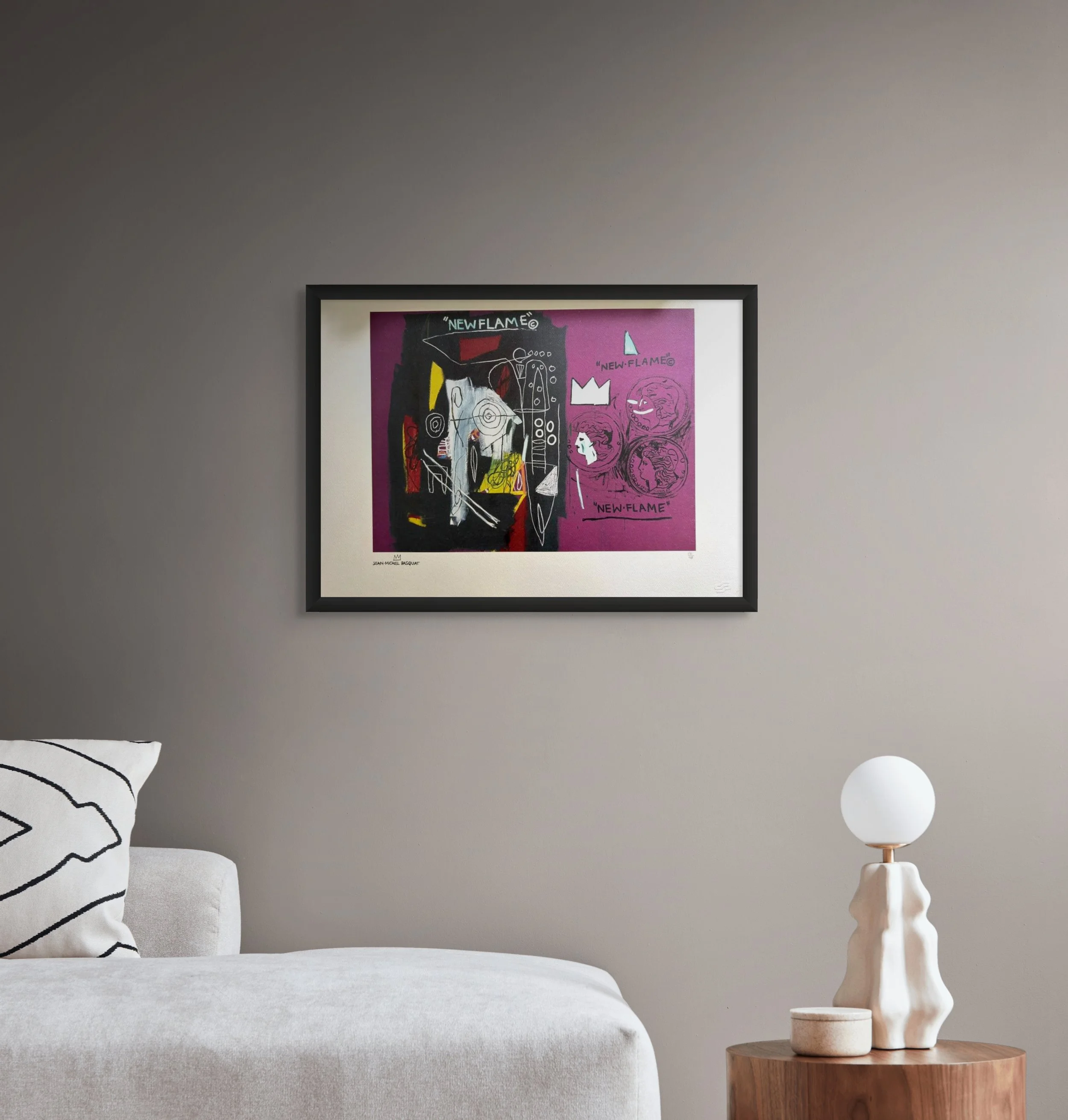 New Flame - Jean Michel Basquiat and Andy Warhol - Edition Number: 88/100
