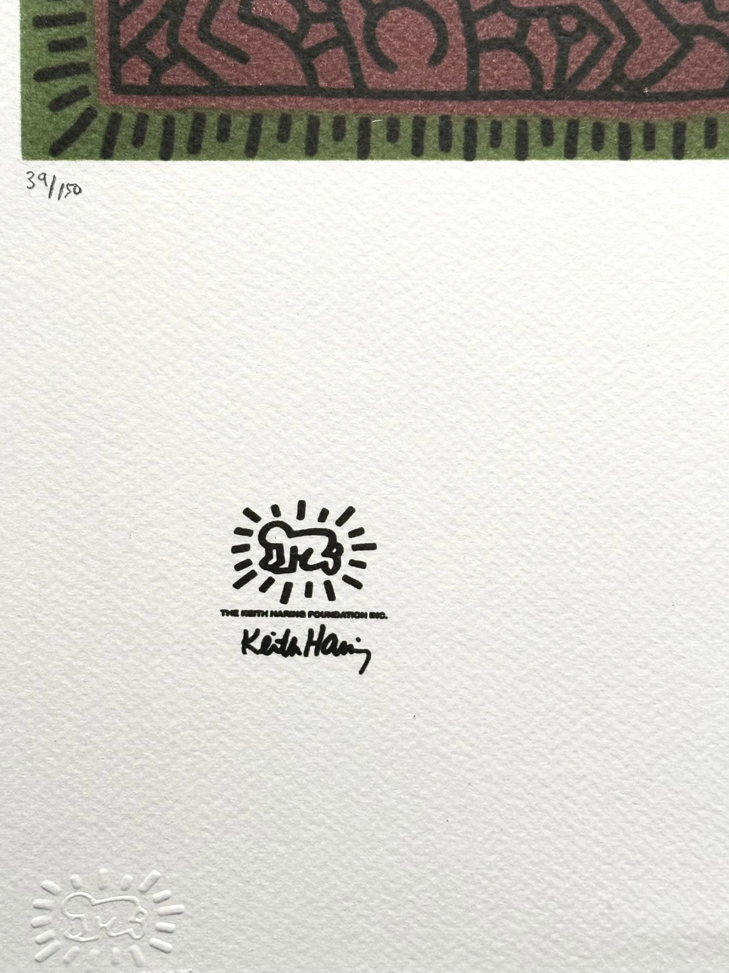 Untitled (Crowd in Red) (39/150) by Keith Haring | Keith Haring Foundation | Artquia