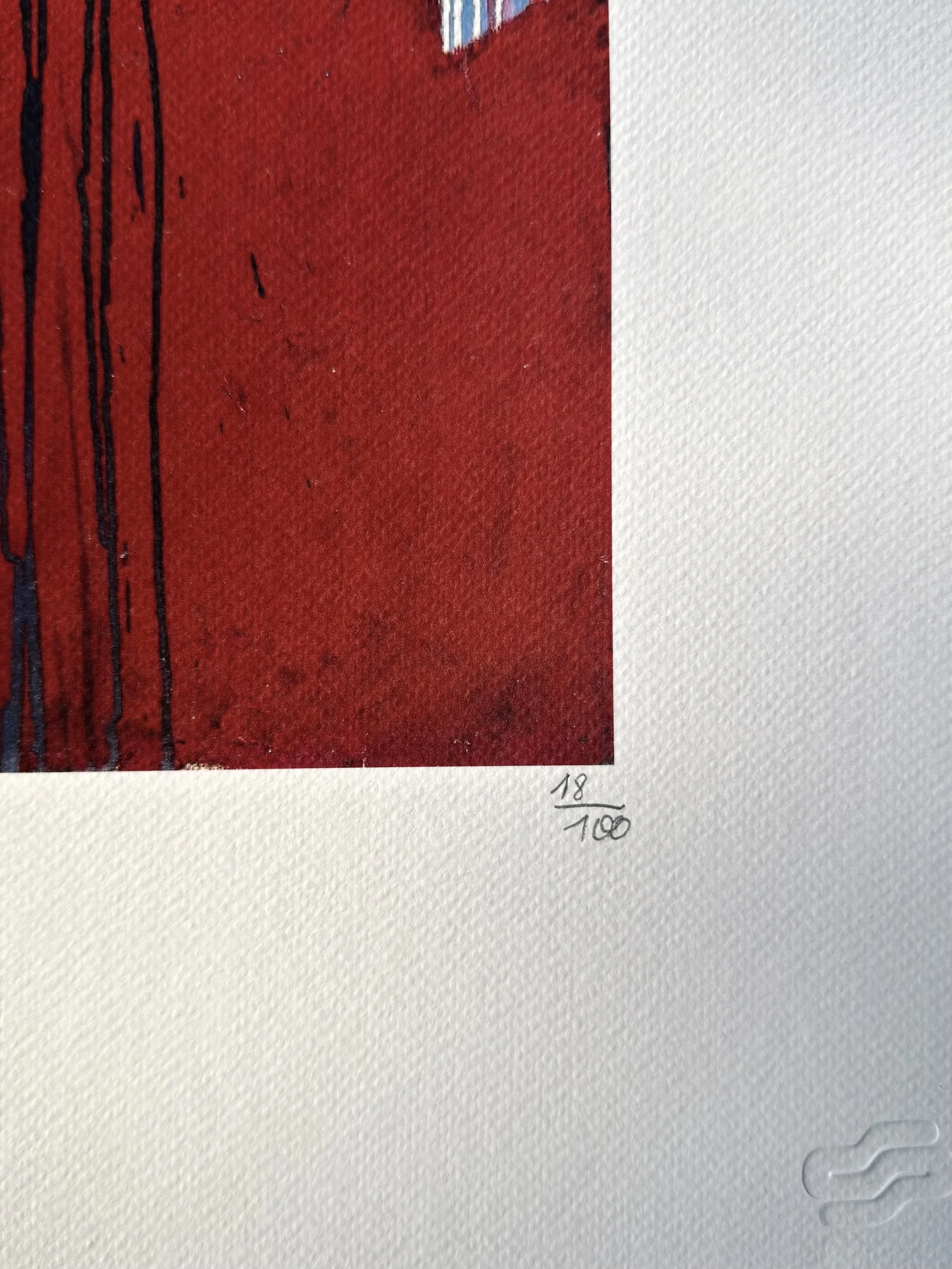 Jean-Michel Basquiat Head and Scapula 1983 Lithograph 18/100. Reference work Alain & Candice Fraiberger Collection, Neo-Expressionist Masterpiece, Artquia Vault Collection.