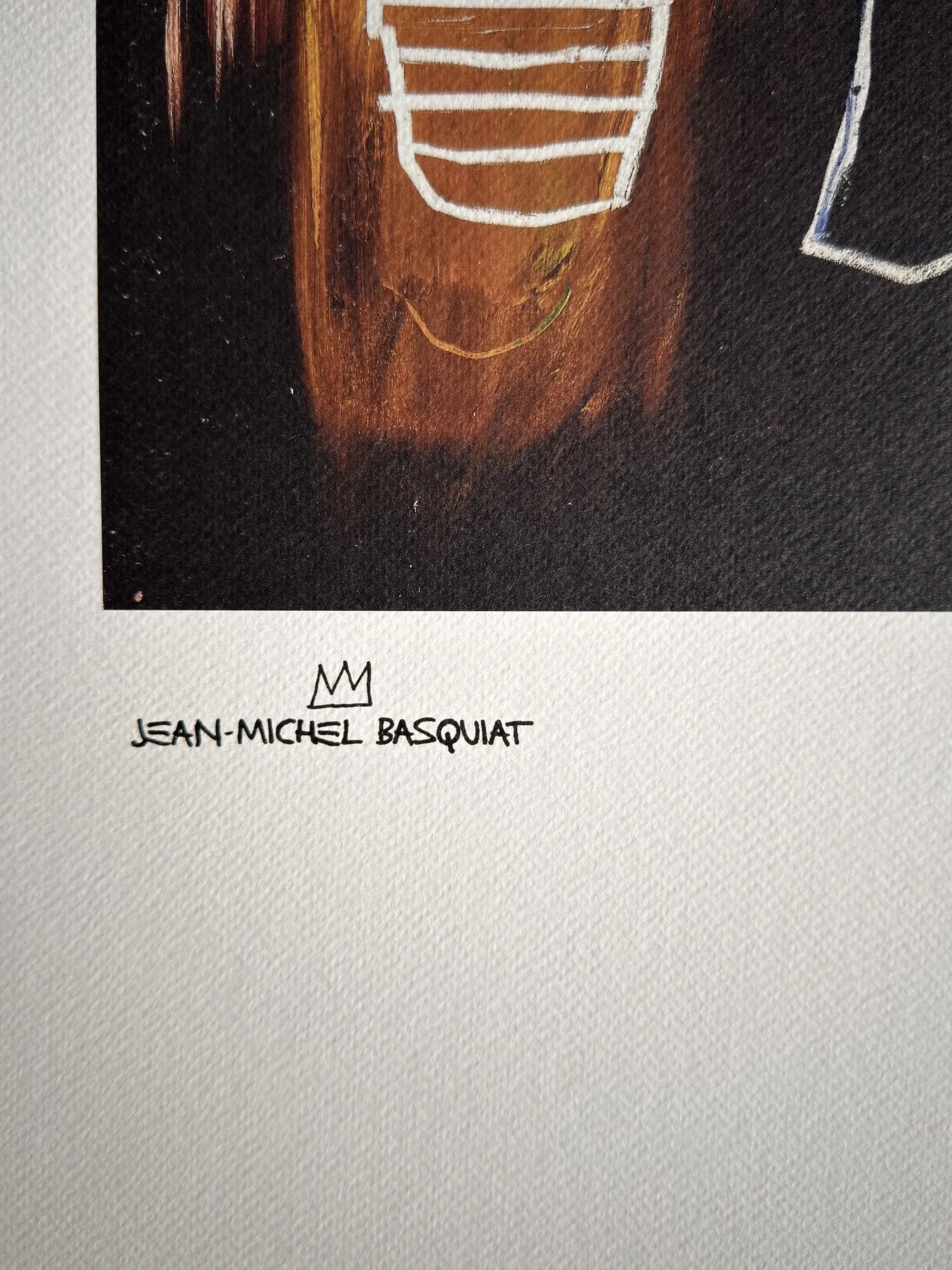 Jean-Michel Basquiat Air Power 1984 Lithograph 44/100. David Bowie Collection Provenance, Franz Kline Influence, African Mask Iconography, Artquia Vault.