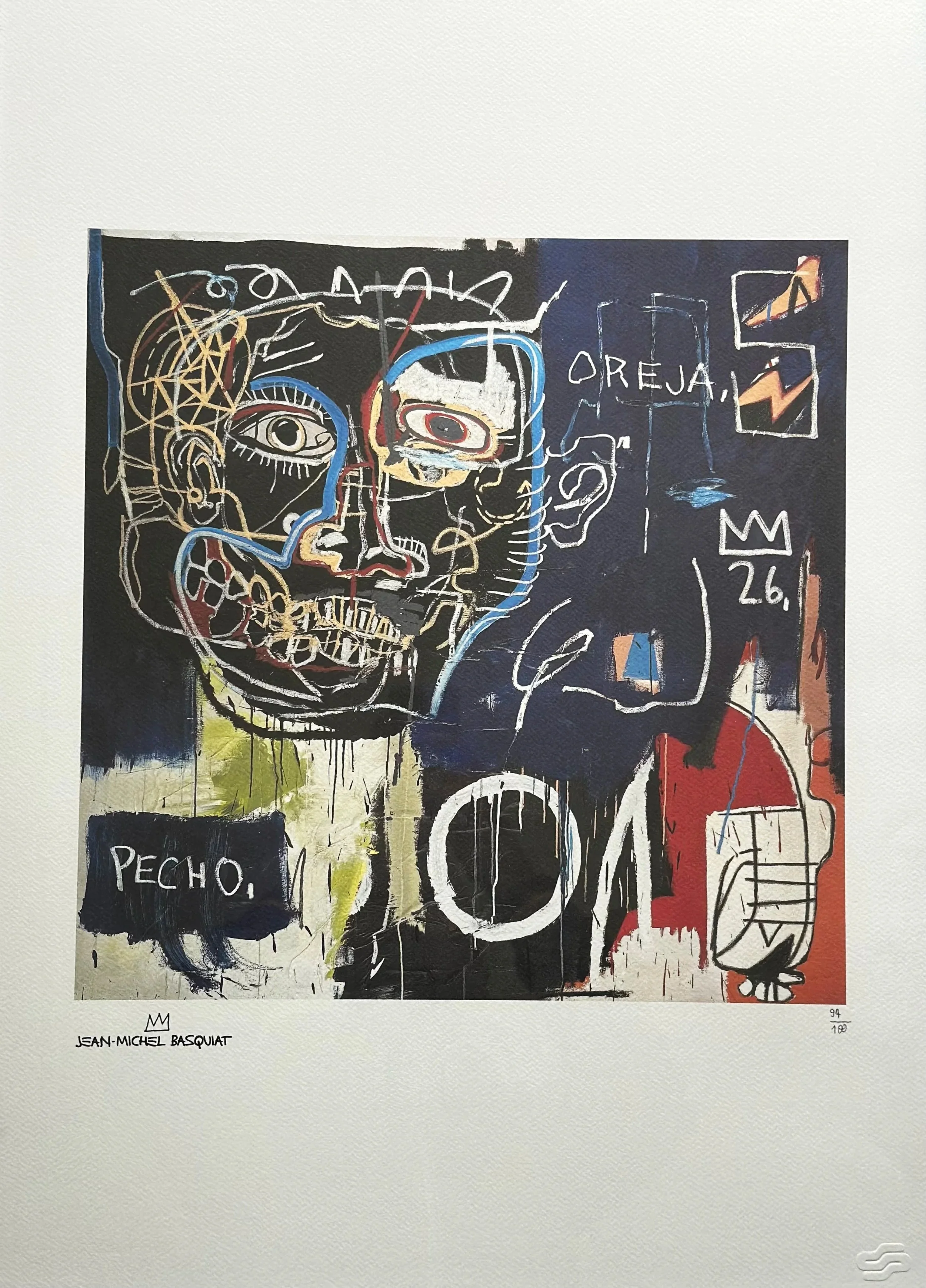 Untitled (Pecho/Oreja) (94/100) by Jean-Michel Basquiat | Artquia