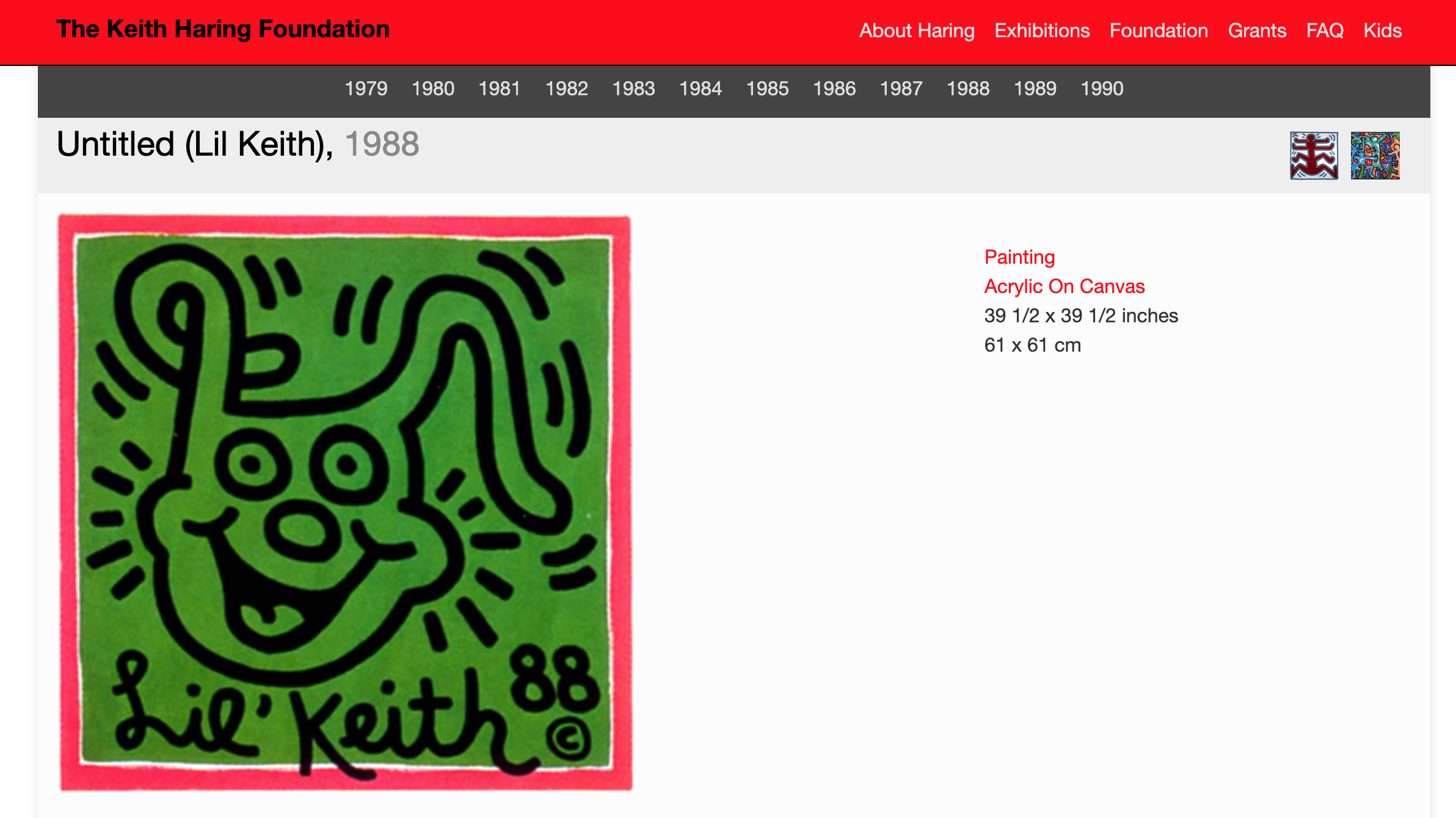 Lil Keith Keith Haring Keith Haring Foundation