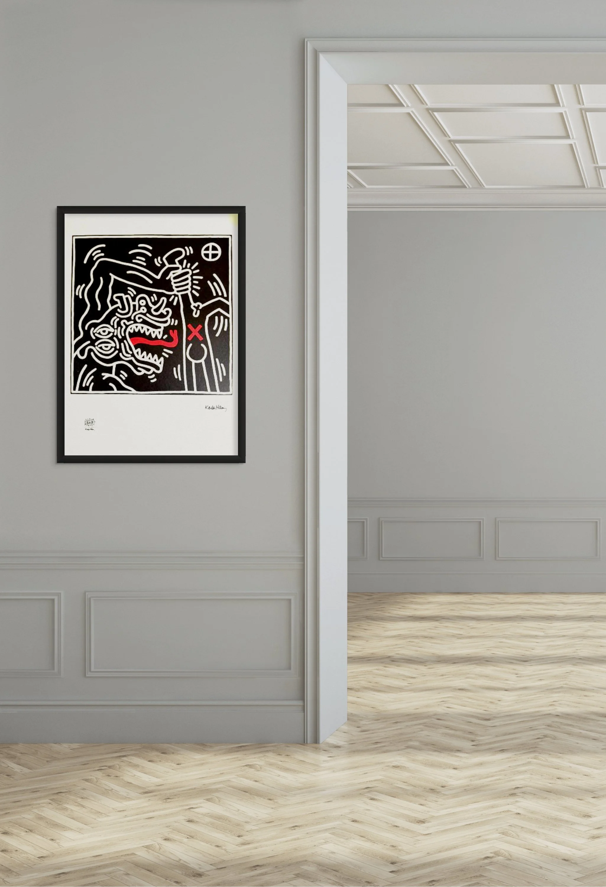 Untitled (Art Basel '22 Hong Kong & '24 Miami) - Keith Haring - Edition Number: 31/150