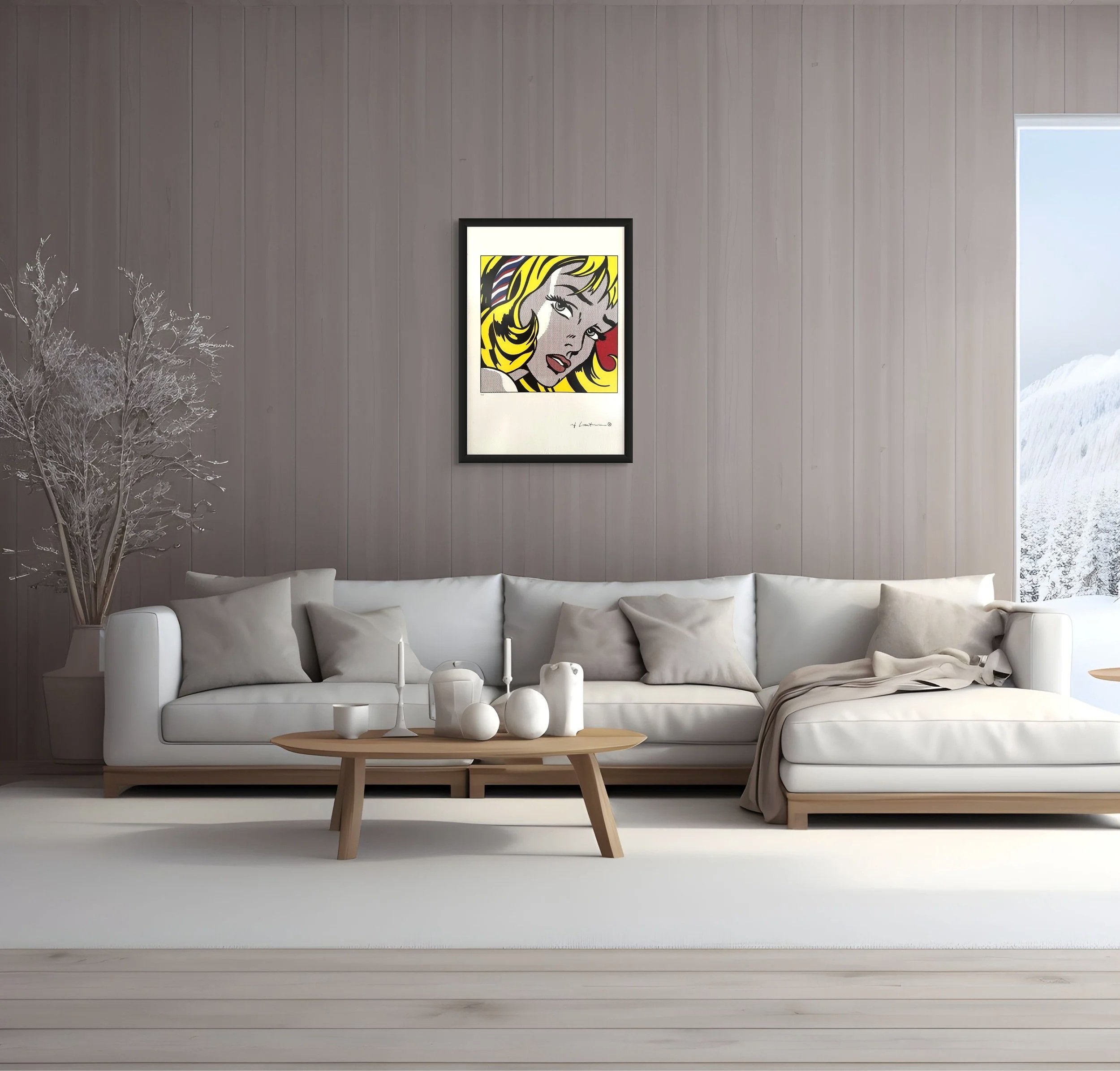 Girl with Hair Ribbon (6/20) by Roy Lichtenstein | Leo Castelli | Artquia