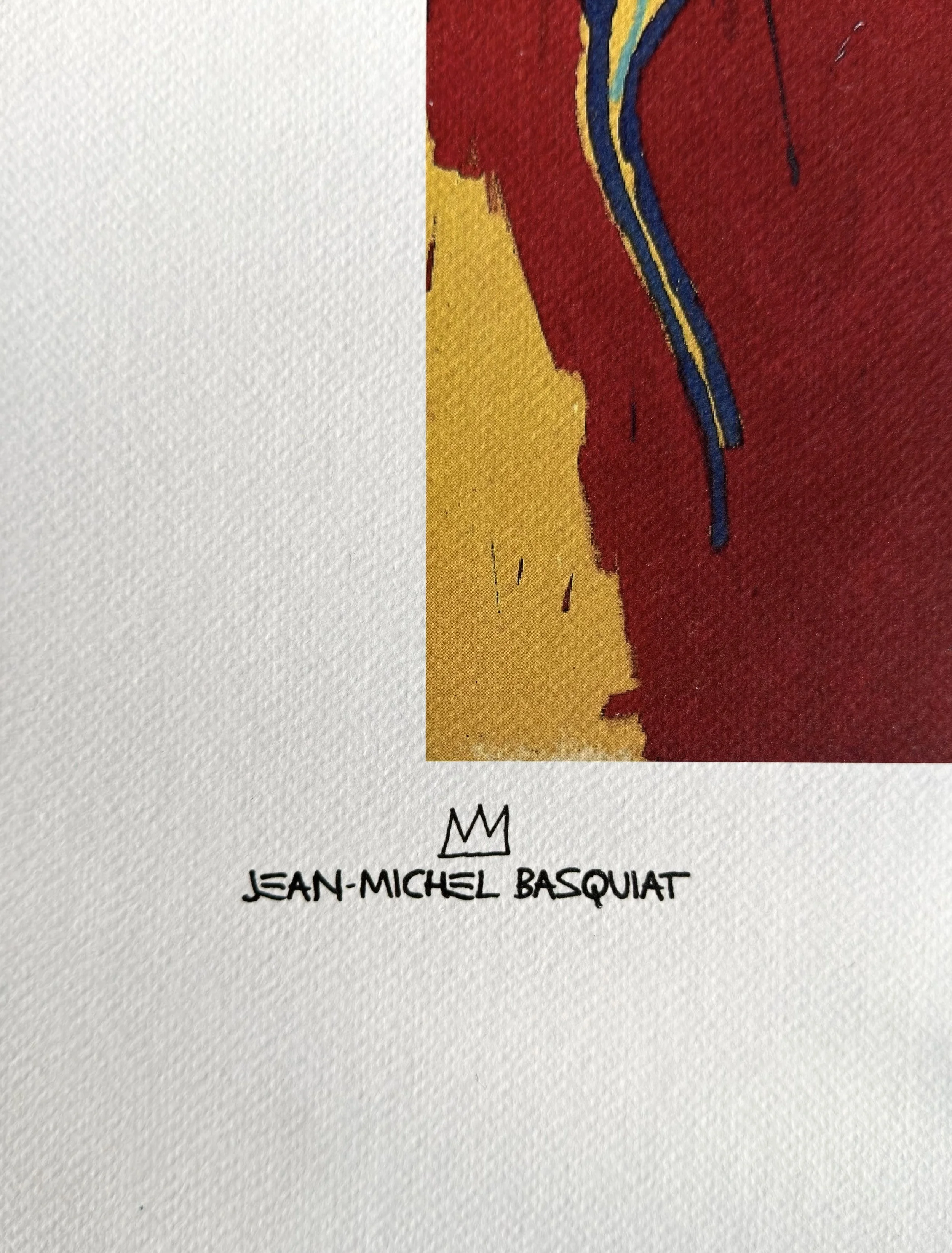 Jean-Michel Basquiat Head and Scapula 1983 Lithograph 18/100. Reference work Alain & Candice Fraiberger Collection, Neo-Expressionist Masterpiece, Artquia Vault Collection.