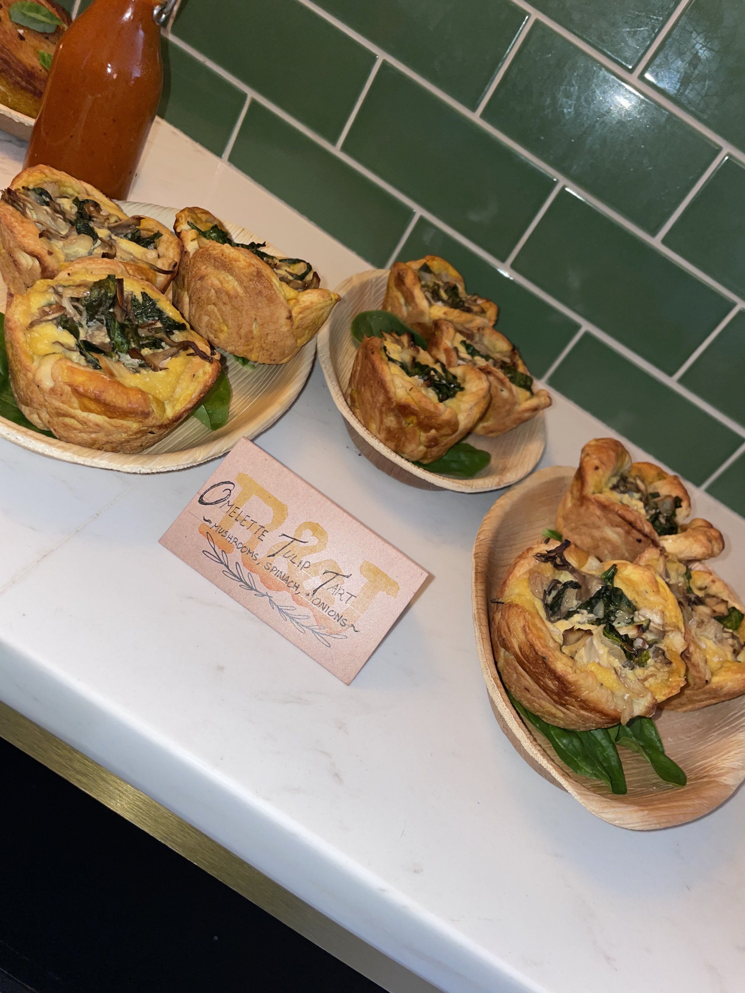 Omlette Tulip Tarts