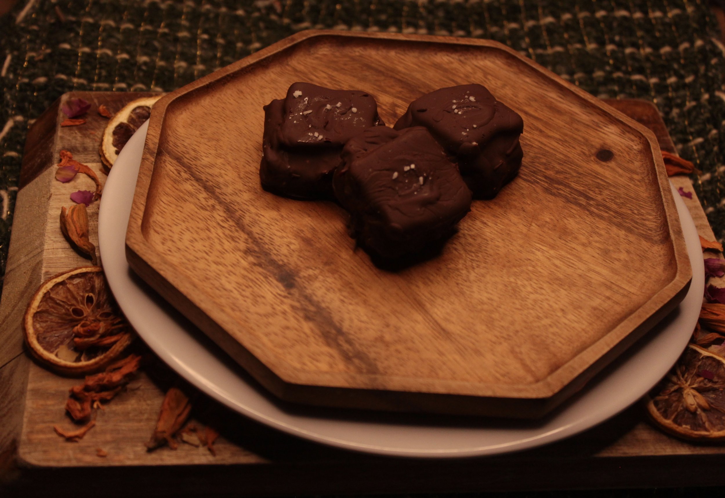 Chocolate Gingerbread Dominosteine Cookies