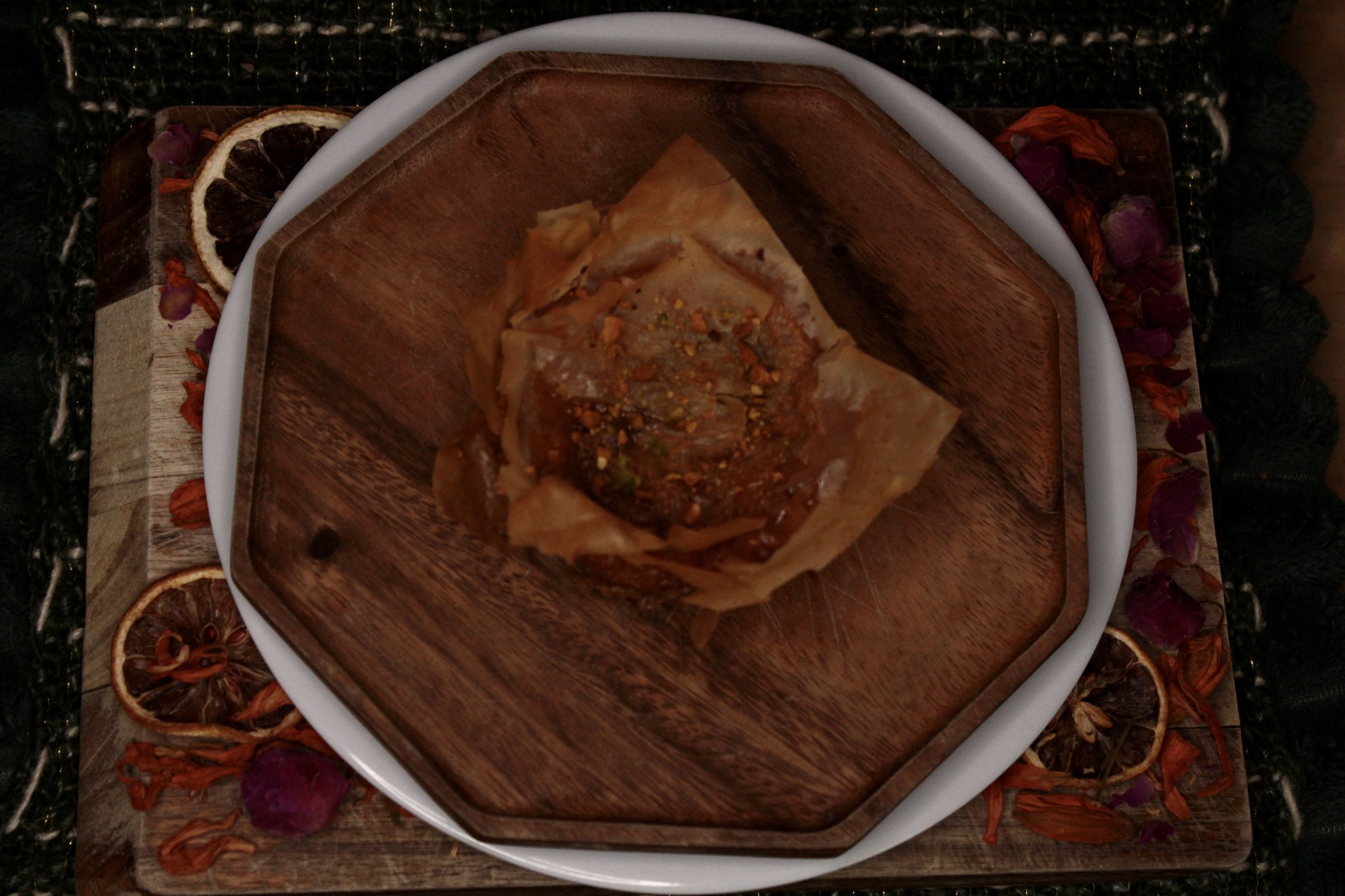Sweet Potato Baklava Cheesecake