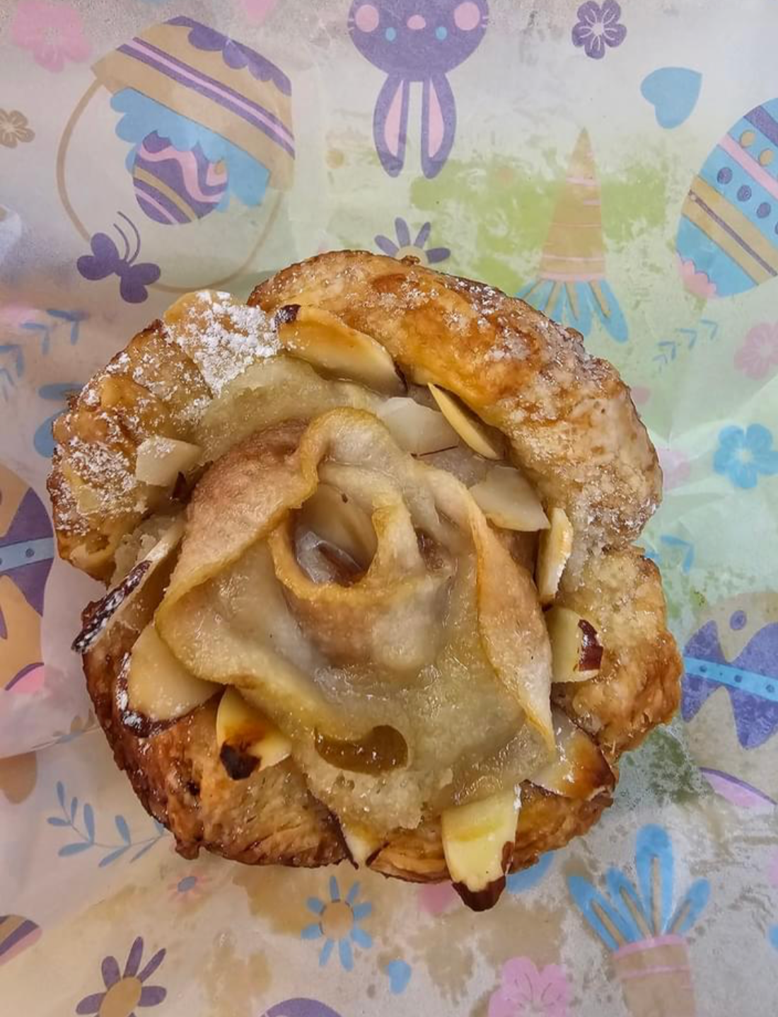 Pear Frangipane Tulip Tart