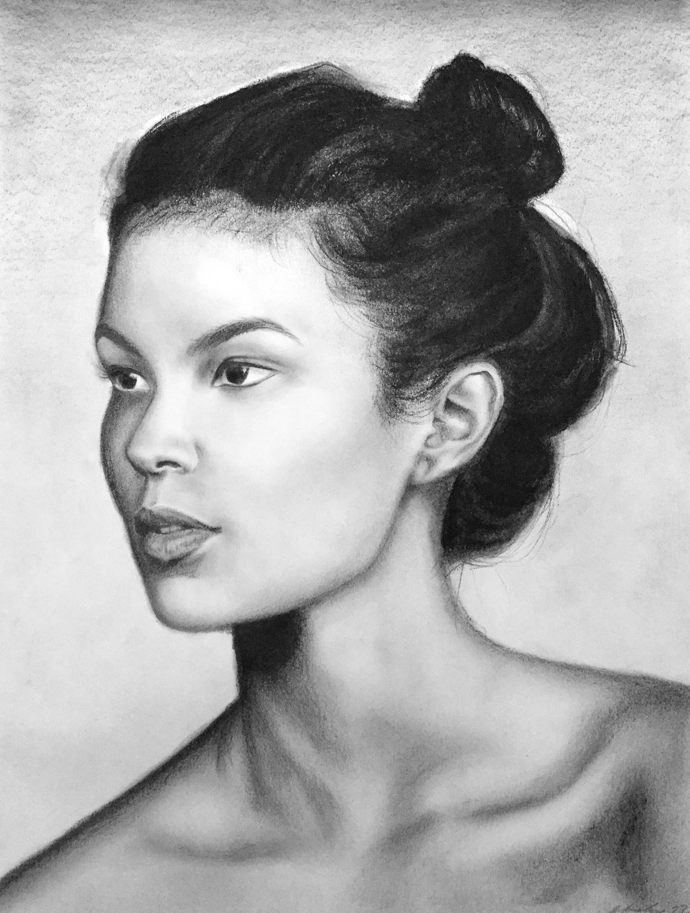 "Jade," Graphite on Paper, 9 x 12in, 2021.
