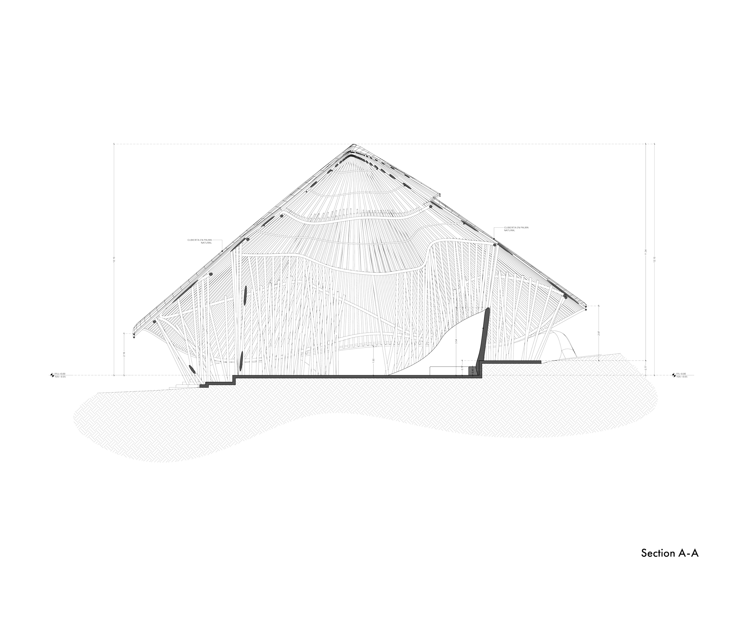 La Maloca section plan