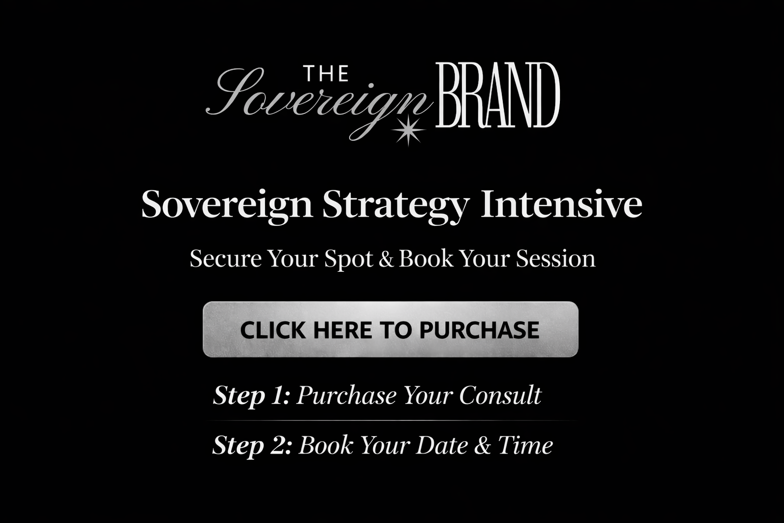 Sovereign Strategy Intensive