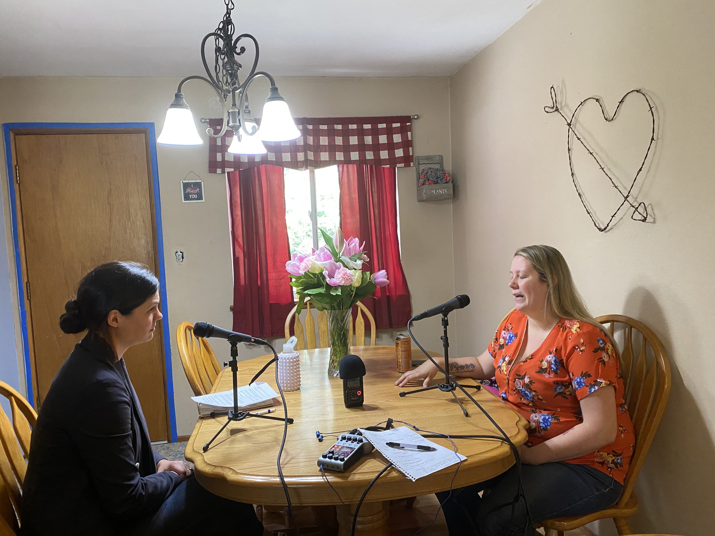 Andrea Dunlop interviews Robin Putscher  in her home for Nobody Should Believe Me podcast