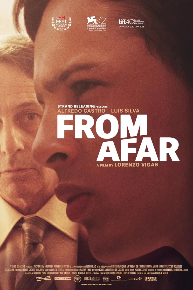 From Afar Poster Lorenzo Vigas Venice Film Festival Winner Sound Mix 5.1 by Michelle Couttolenc