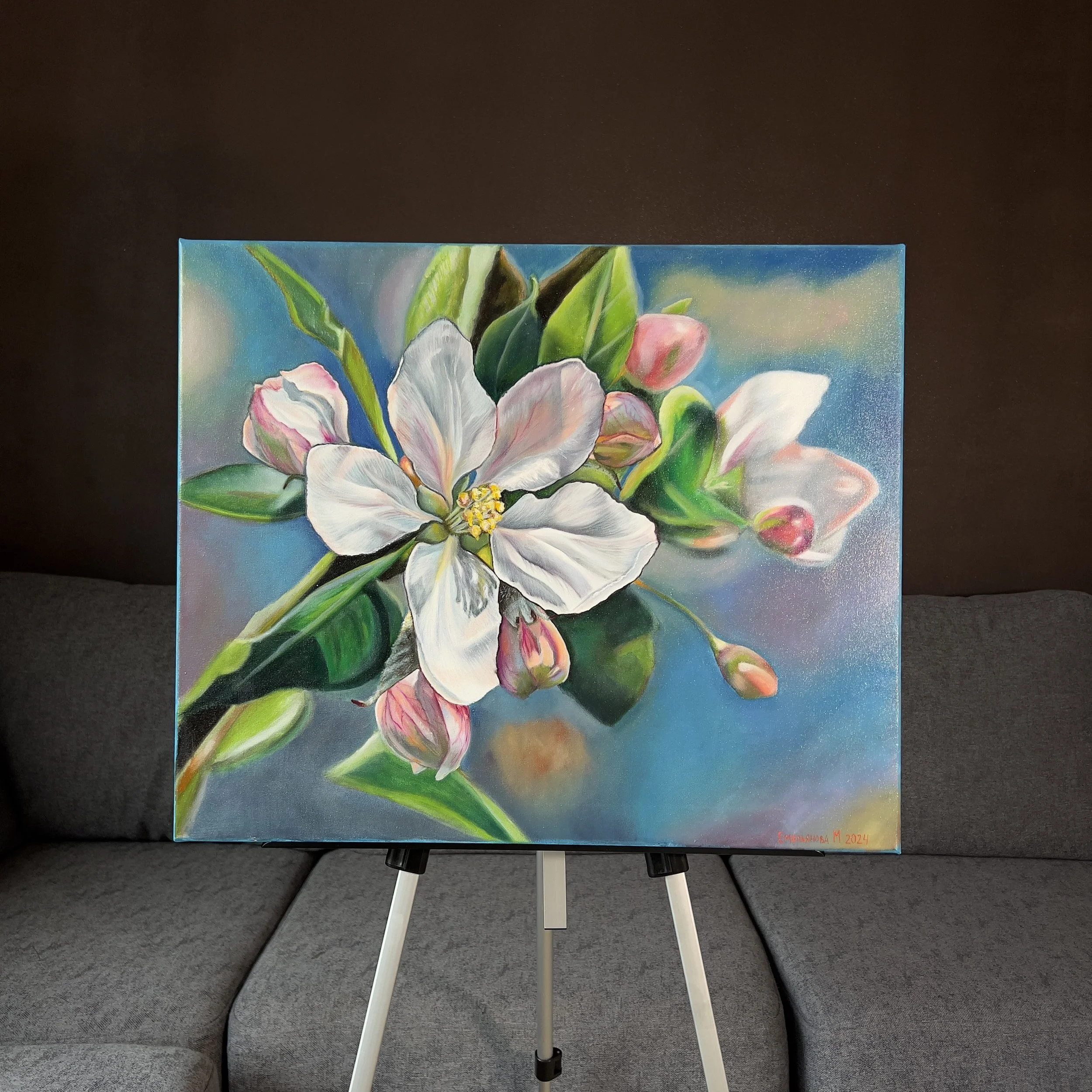 Apple blossom, Original Oil Painting