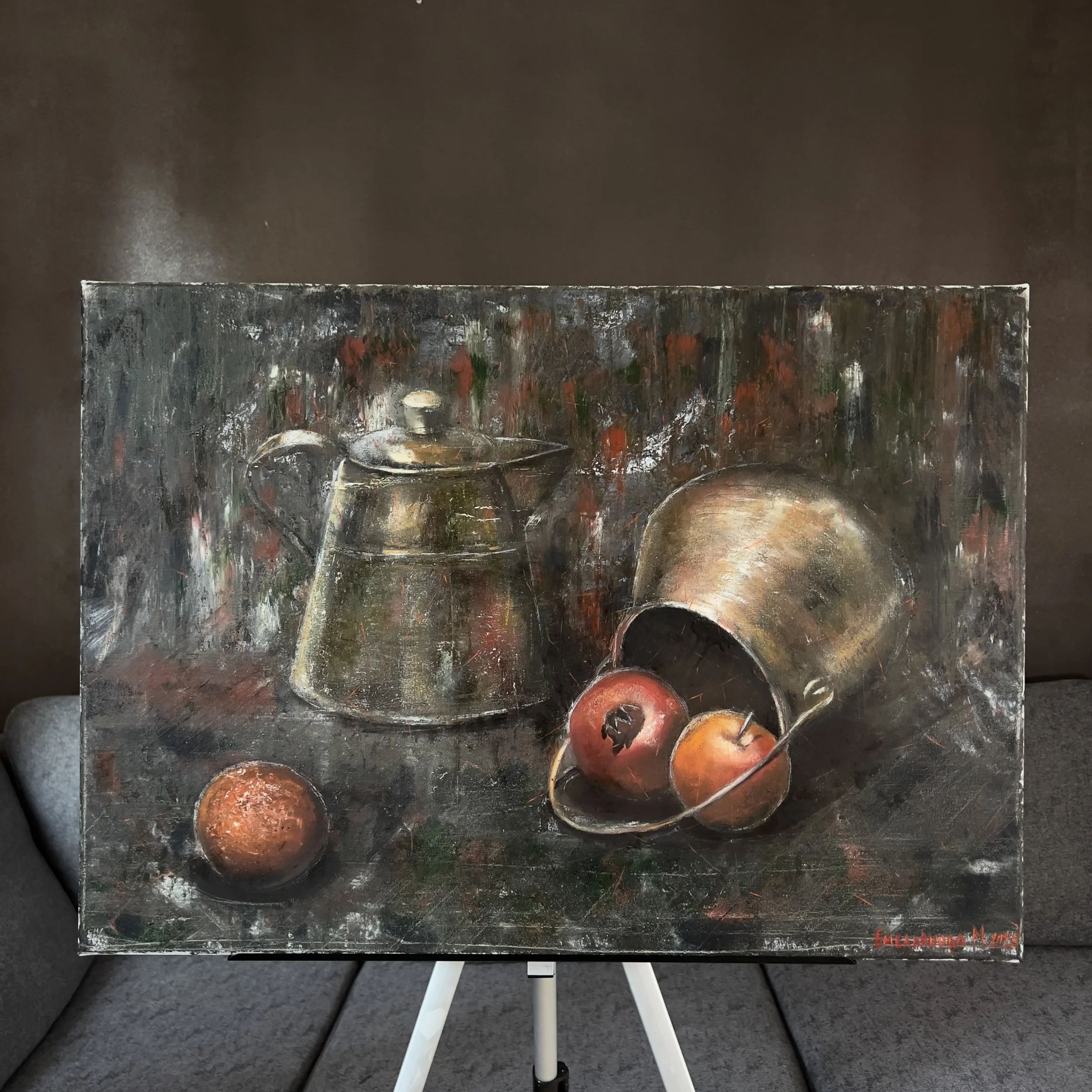 Copper still life, Oil Painting