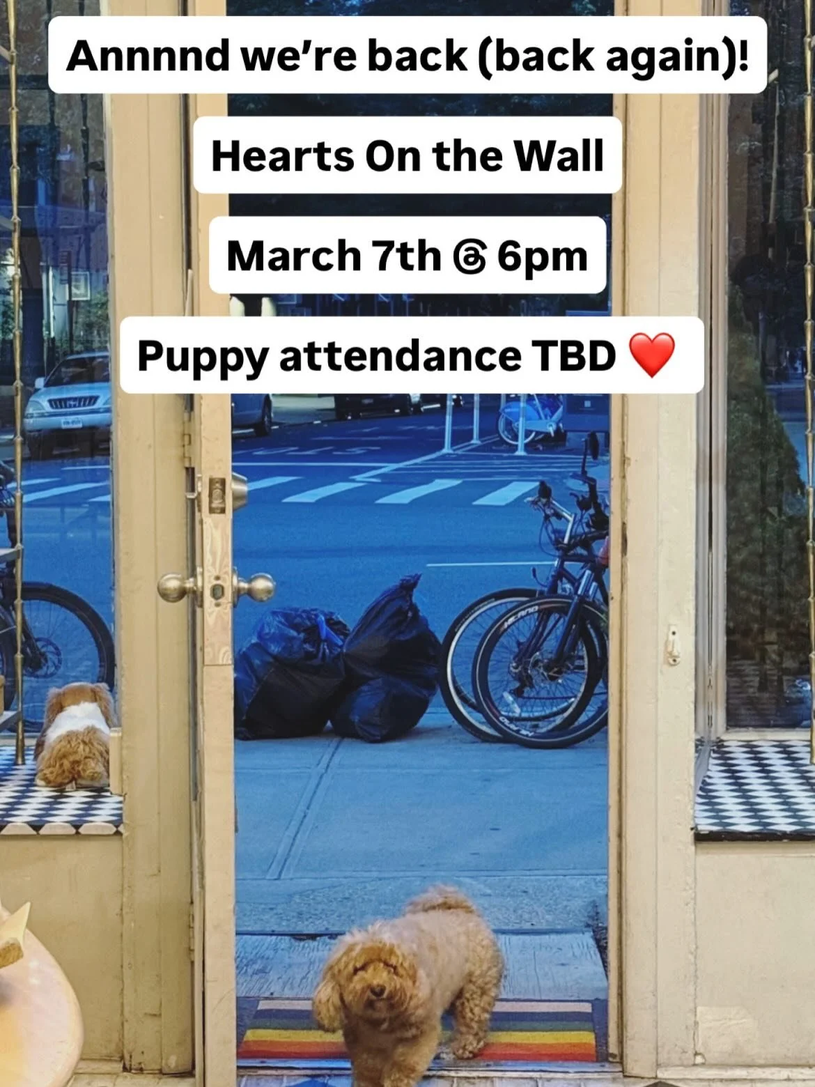 What: A joyful, creative night of performance and art - open mic style 

All assortments of performance are welcome (think music, jokes, monologues, magic acts, anything!)

Where: Piragua Art Space (367 E 10th St, NYC)
When: Saturday, March 7th @ 6pm