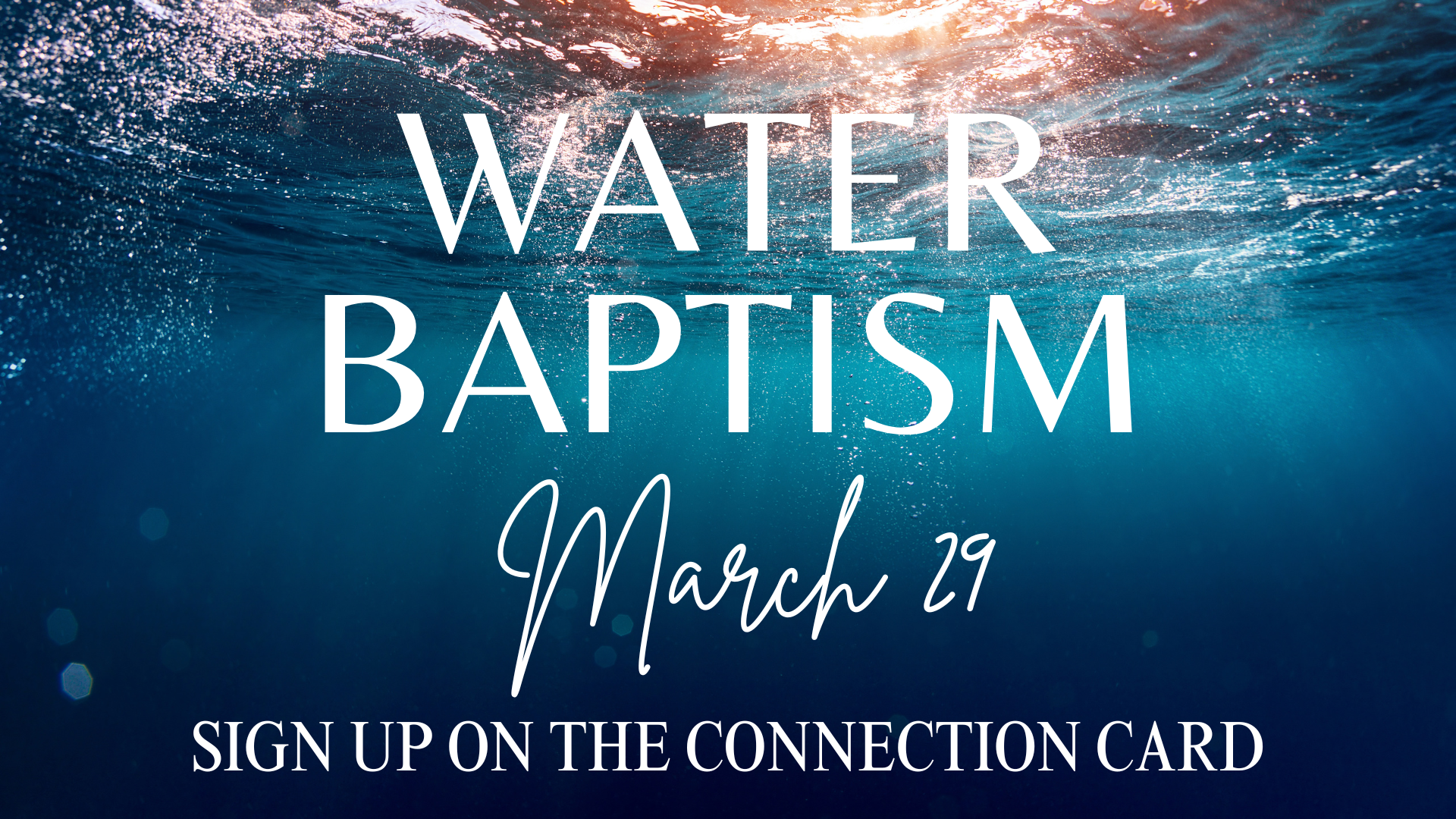 Water Baptism