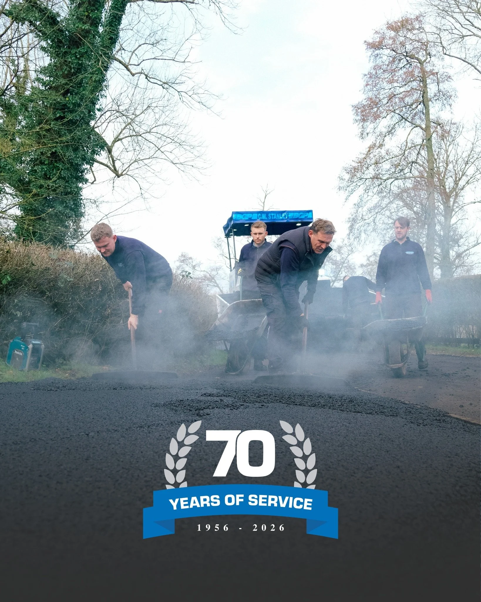Recently I&rsquo;ve been working with @cwstanleysurfacingco across a wide range of projects. From content days on a large site in Ringwood to designing their 70 Years of Service logo and creating signage templates for an upcoming job.

Always a privi