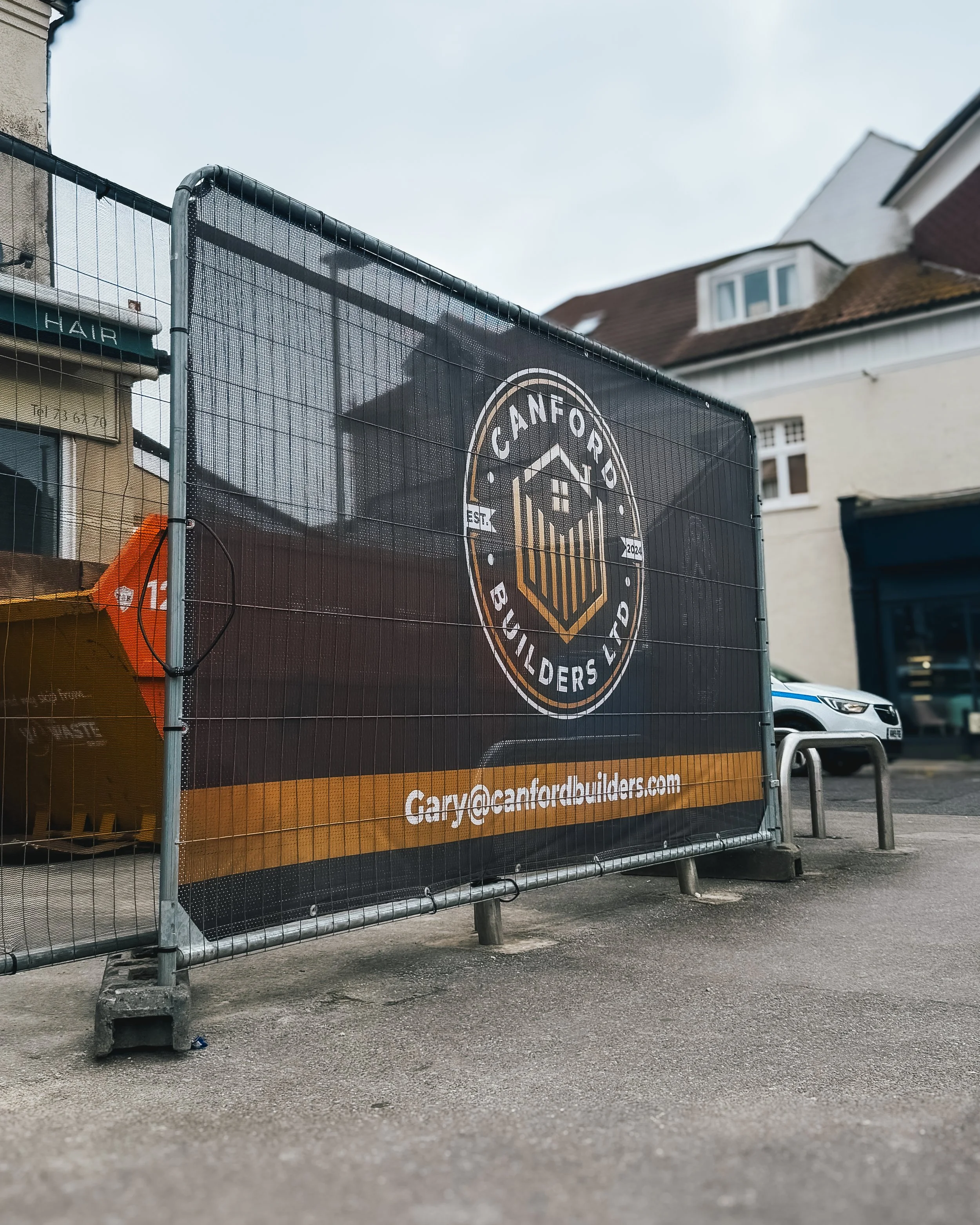 Heras Fencing Banner