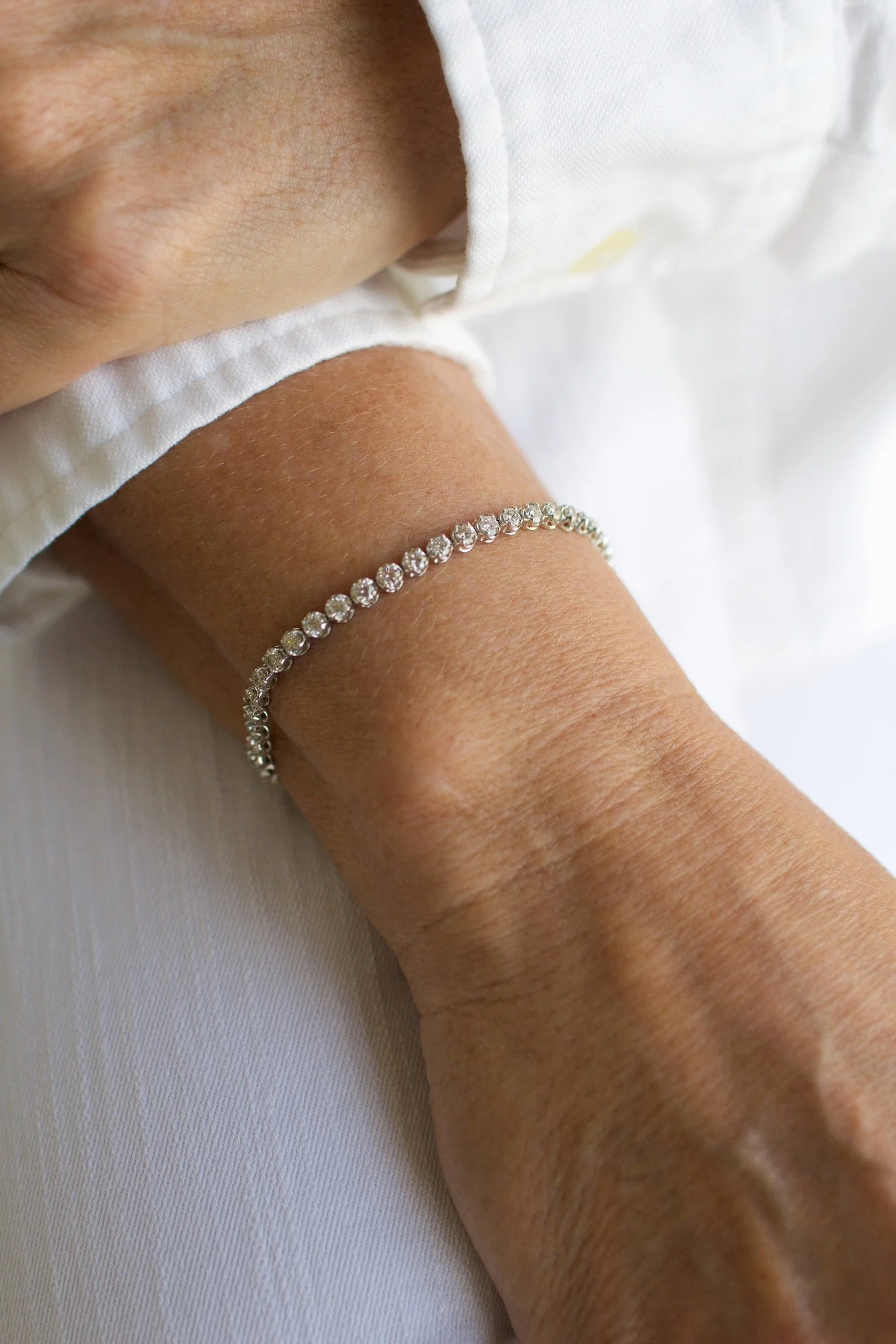 4.35ct Round Diamond Tennis Bracelet