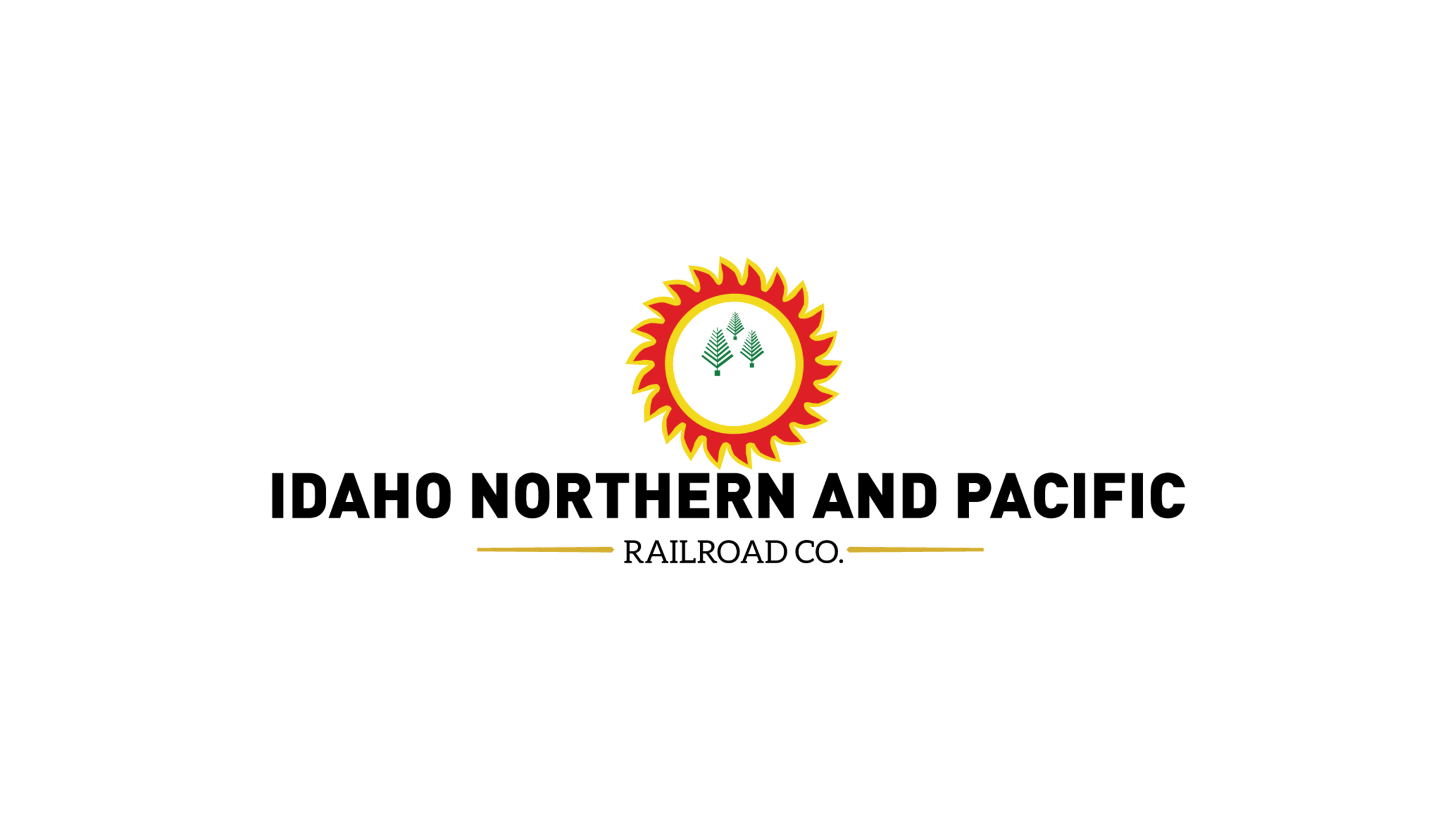 Logo of the U.S. Forest Service featuring a green forest with trees inside a circular yellow and red sunburst design.