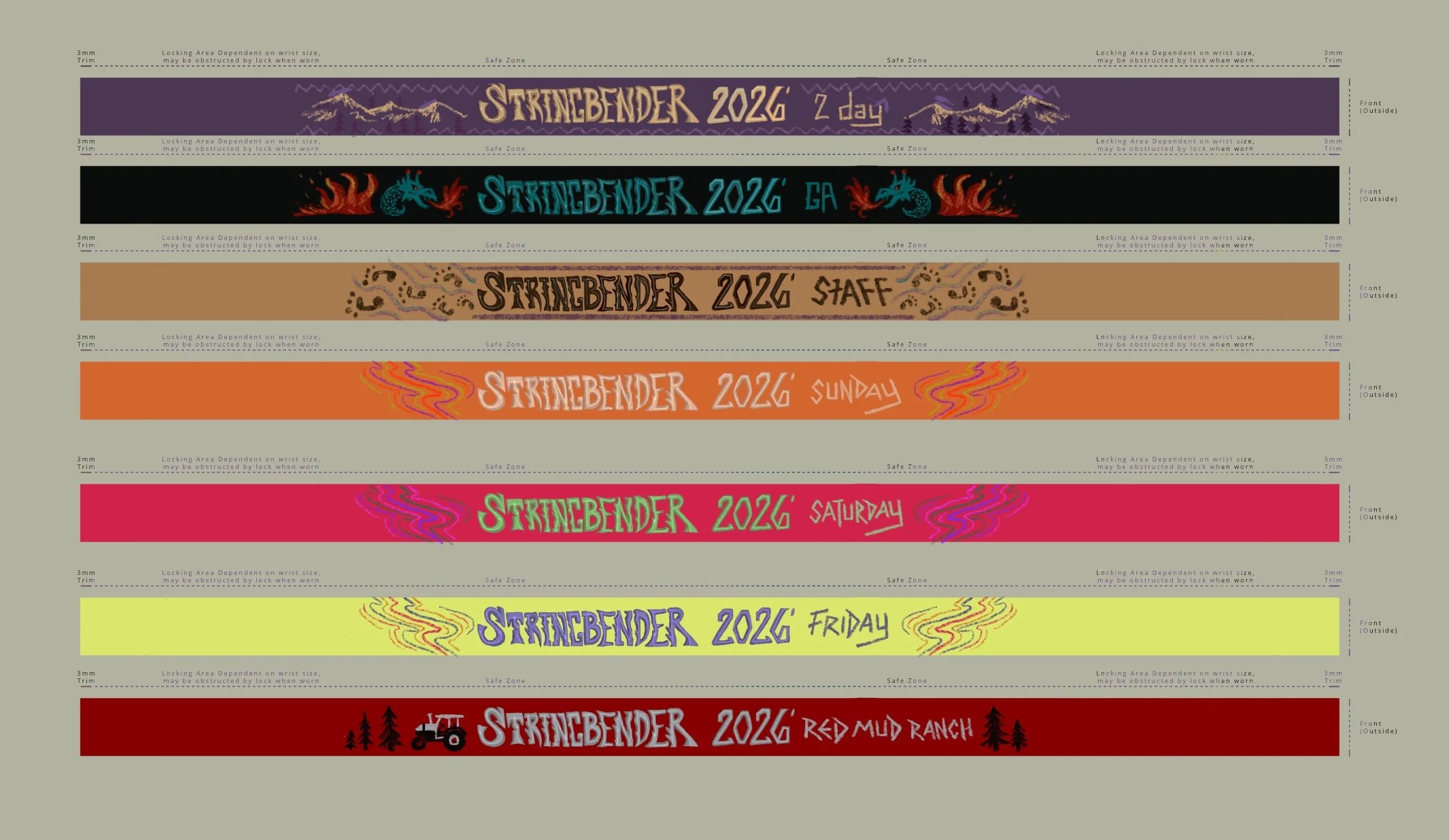 Festival Wristbands