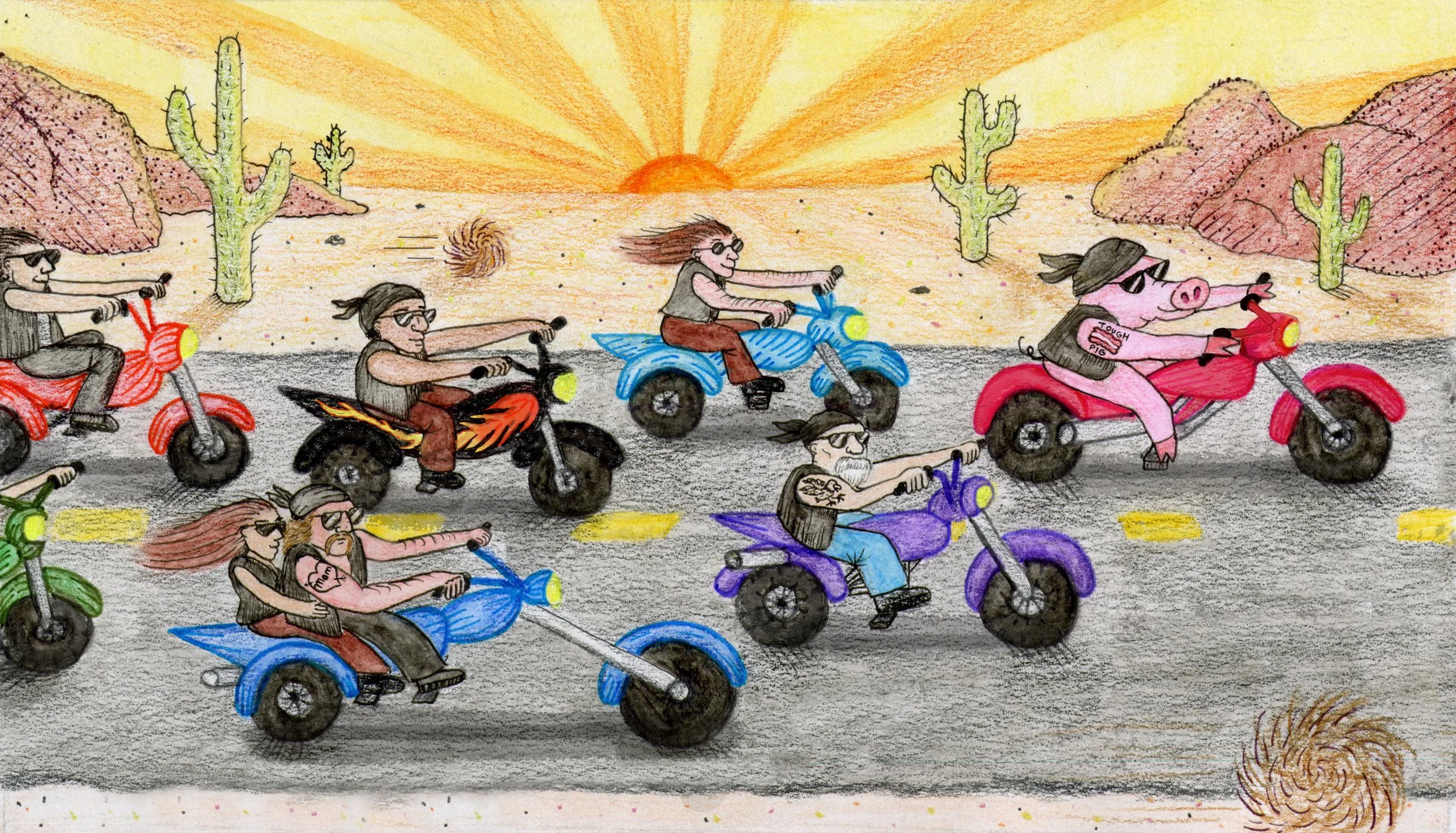 Tough Pig Biker Gang