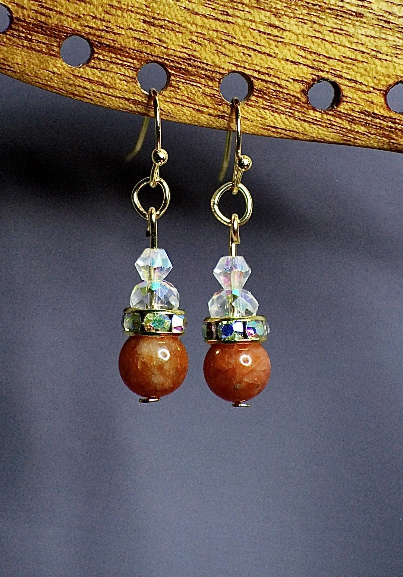 Orange Calcite Itty-bit Dangles