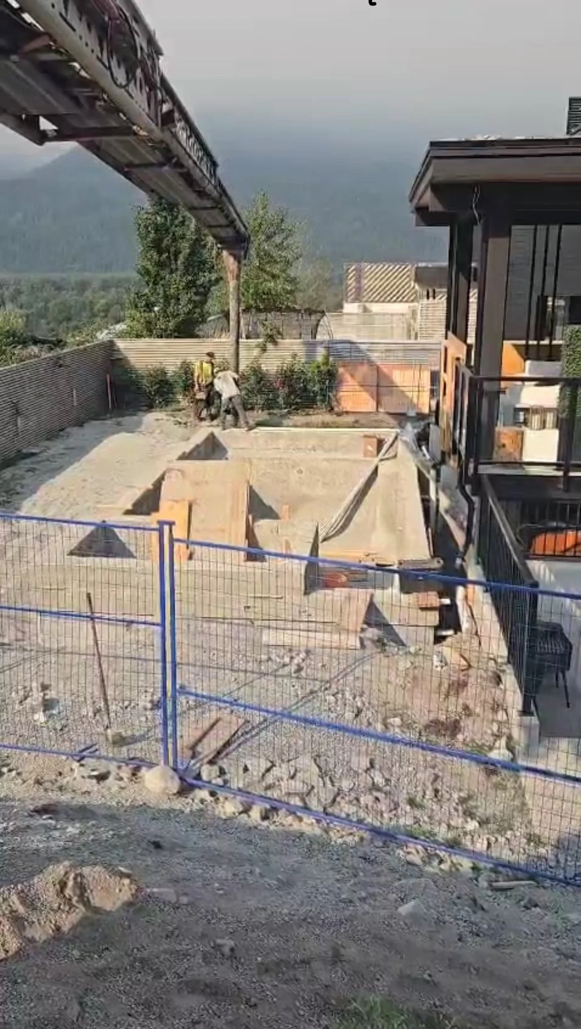 Road base material delivery.