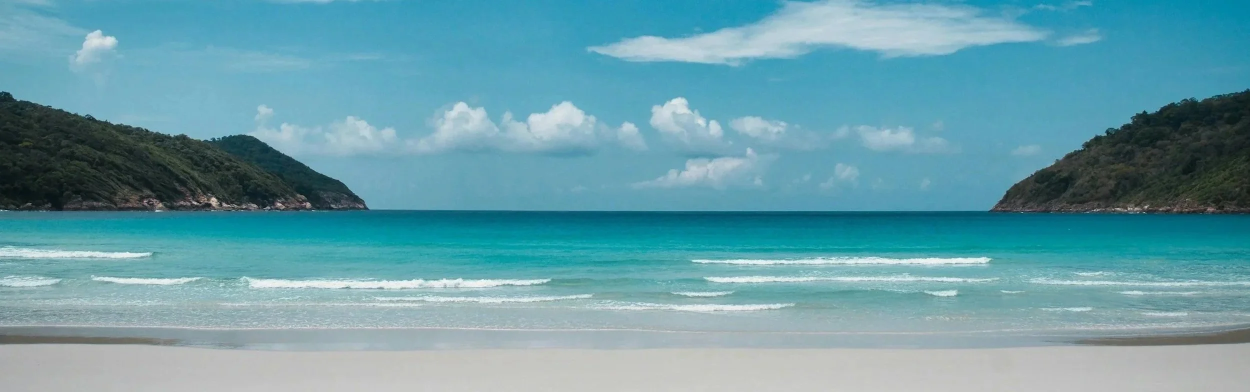 Warm sunrise over a quiet tropical beach, symbolizing renewal and a fresh start.