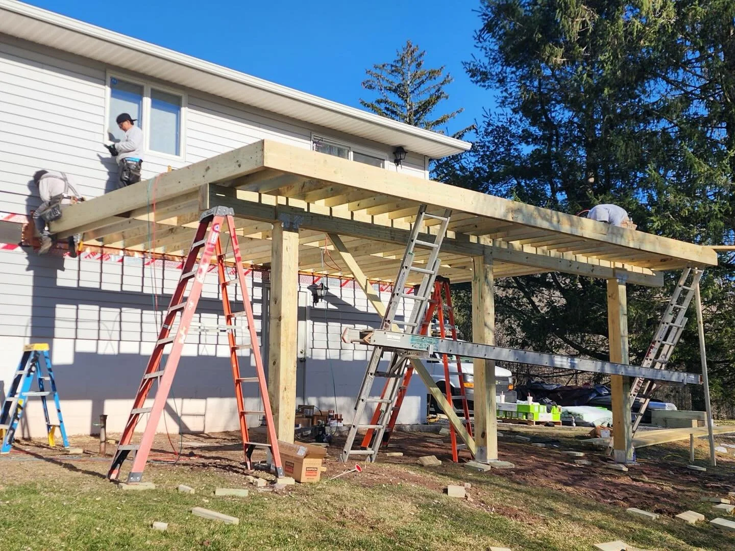 Before &amp; After!  #middletownny #deck #orangecounty