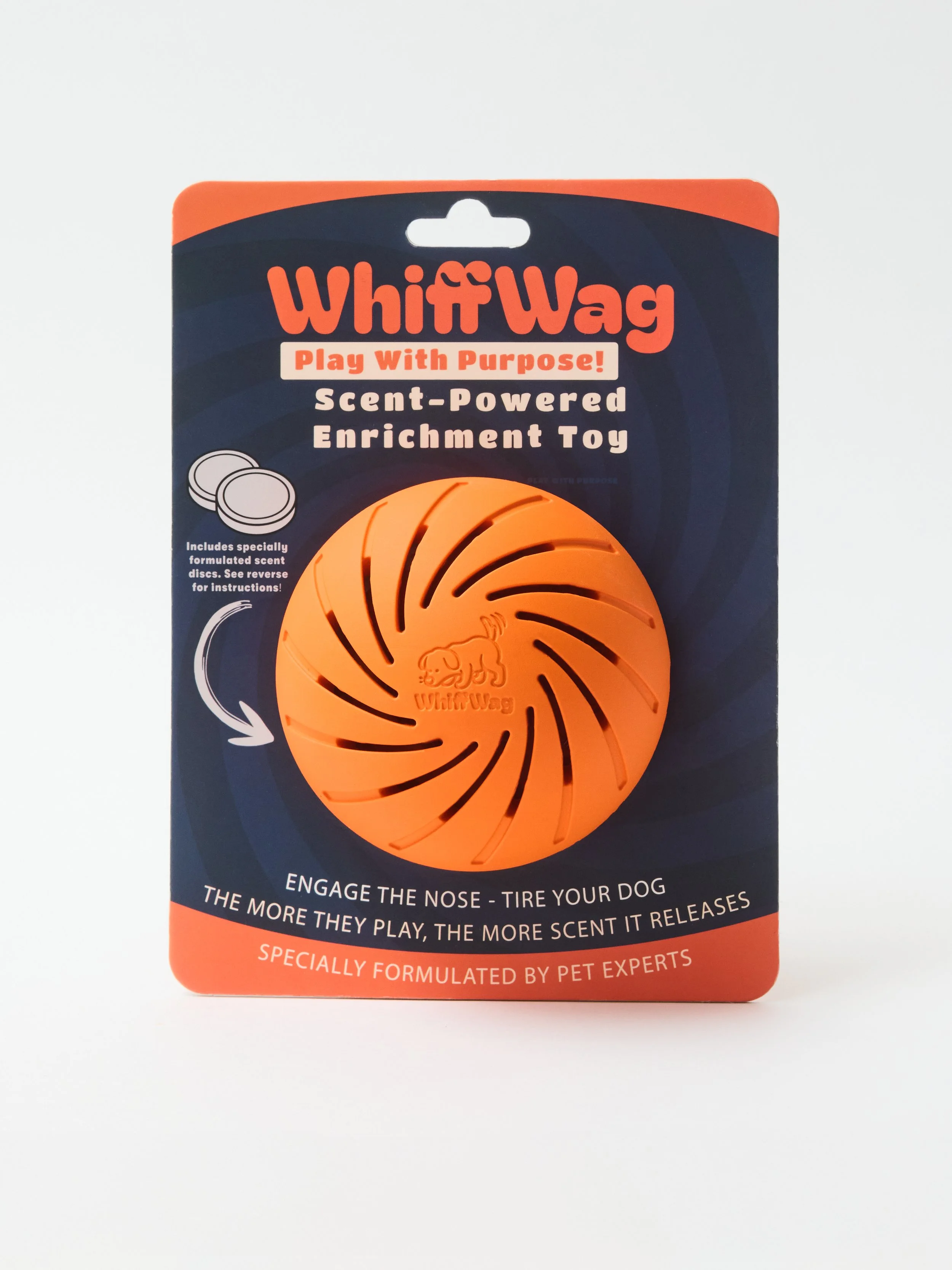 WhiffWag Enrichment Ball + Scent Discs
