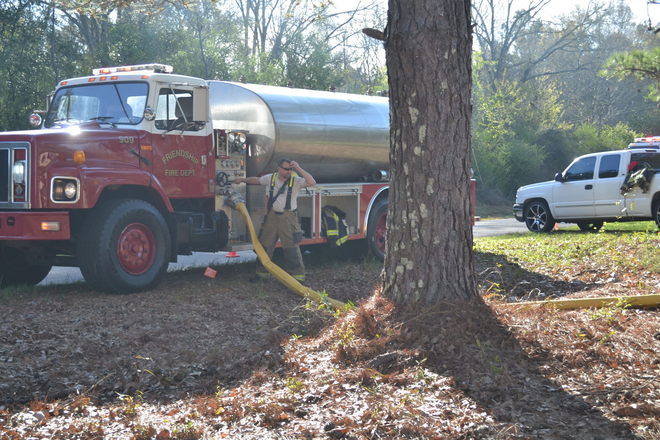 Chief Toby Ward running Tender at Training