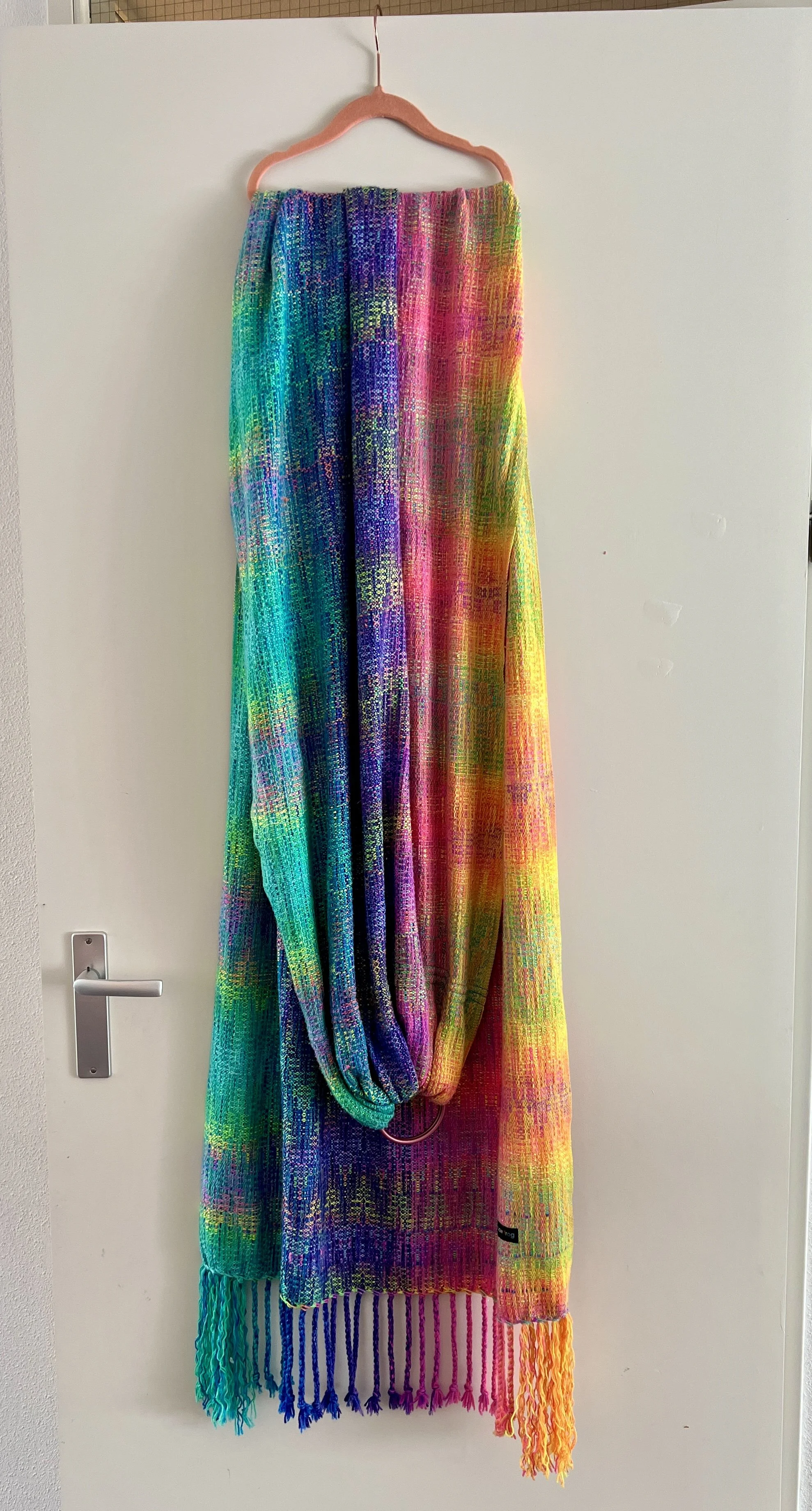 The Rainbow Frog Handwoven Ring Sling