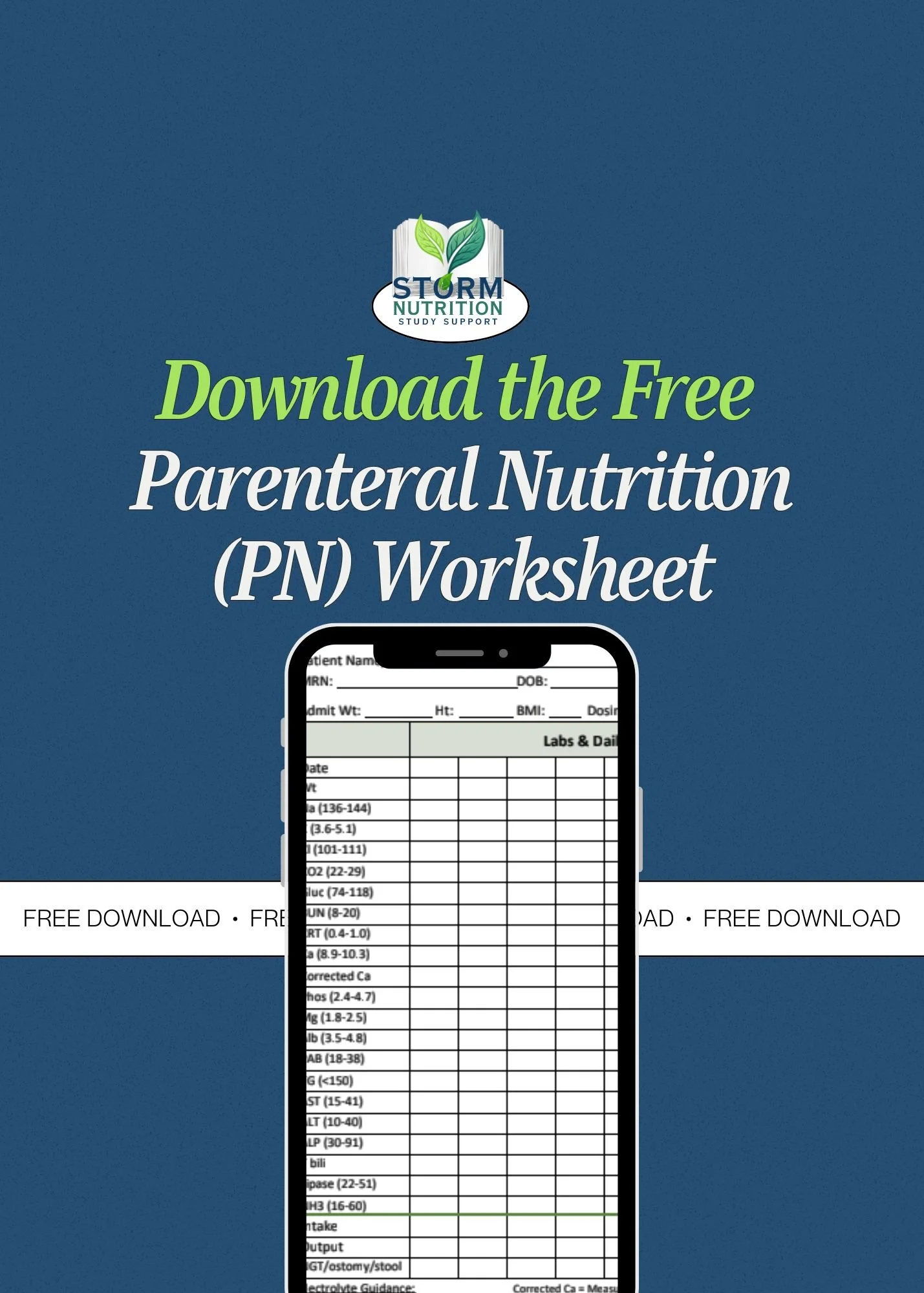 Parenteral Nutrition (PN) Worksheet