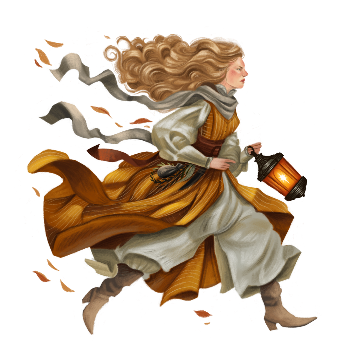 Illustrated artwork depicting Katrina for Shadows of Sleepy Hollow