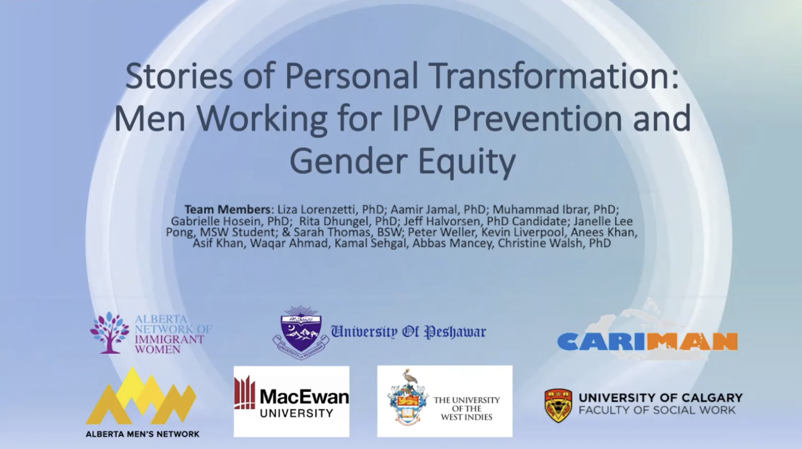 Men Engaged in Gender Justice: Documenting Personal Transformation through Digital Stories.
