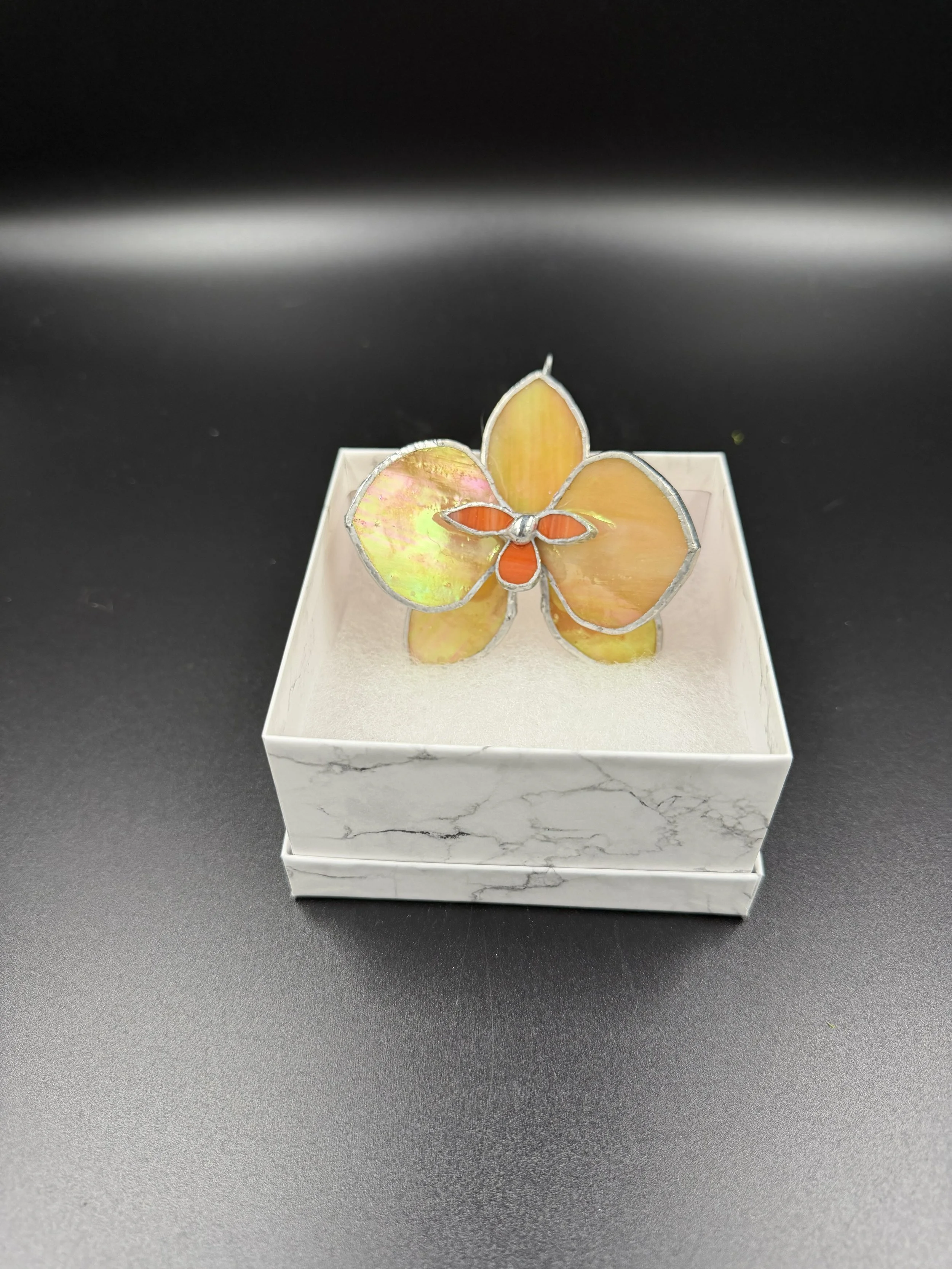 Single blossom iridized amber wand orange.jpg