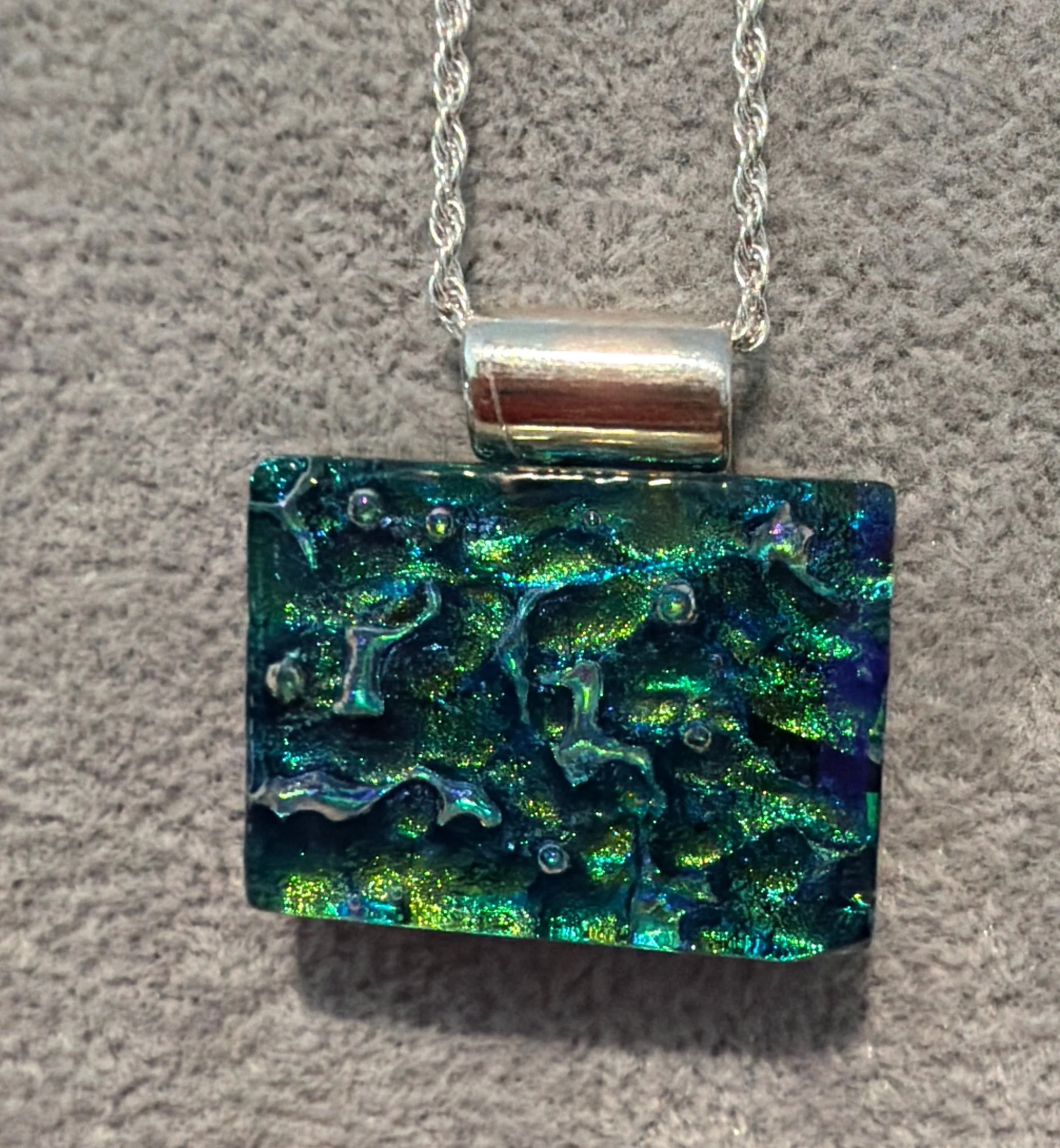 Blue/Green Dichroic Pendant 05