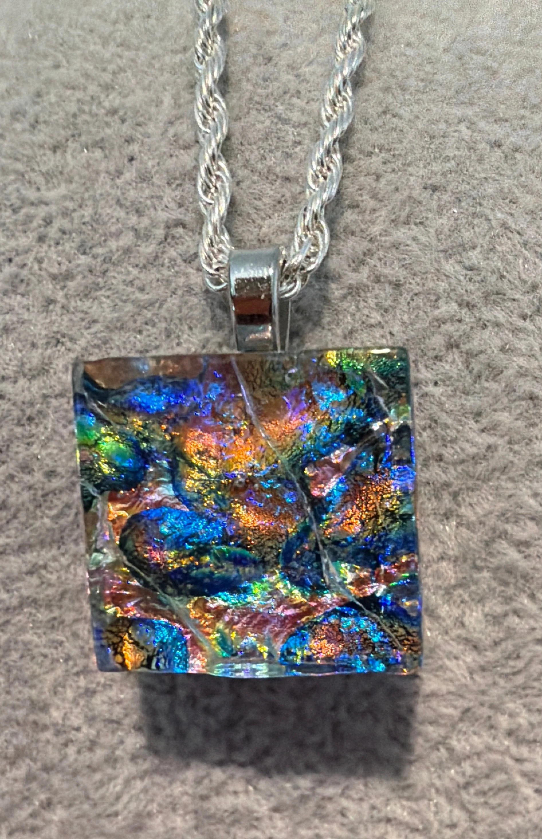 Multicolor Dichroic Pendant 09