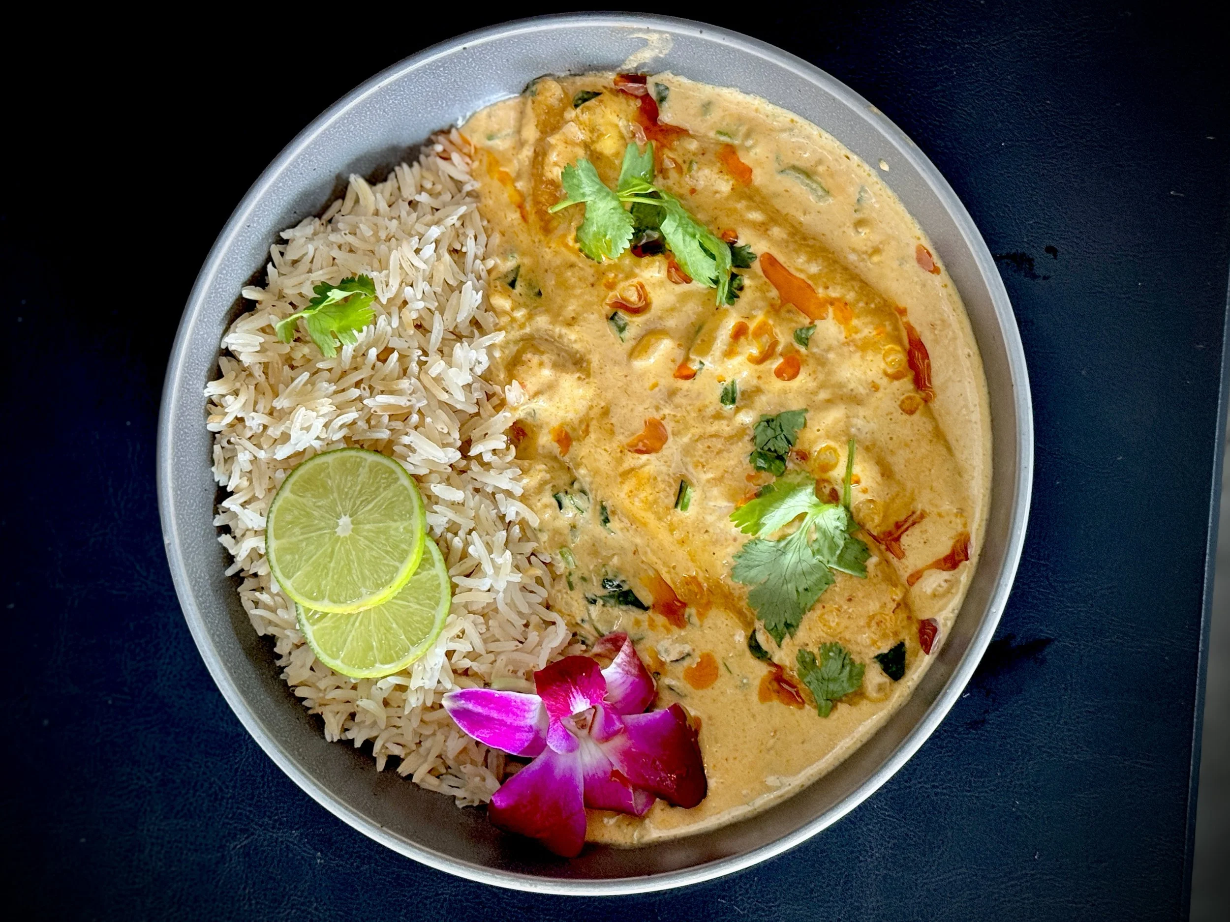 fish in red Thai coconut curry