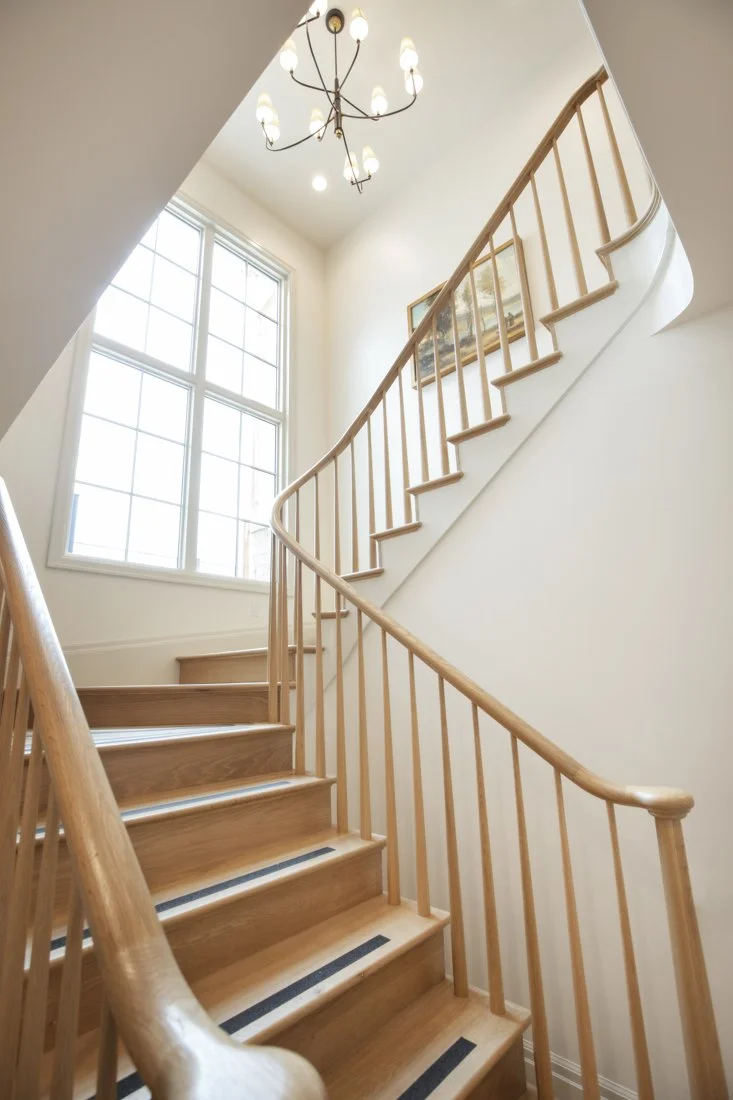 Staircase in Utah custom home