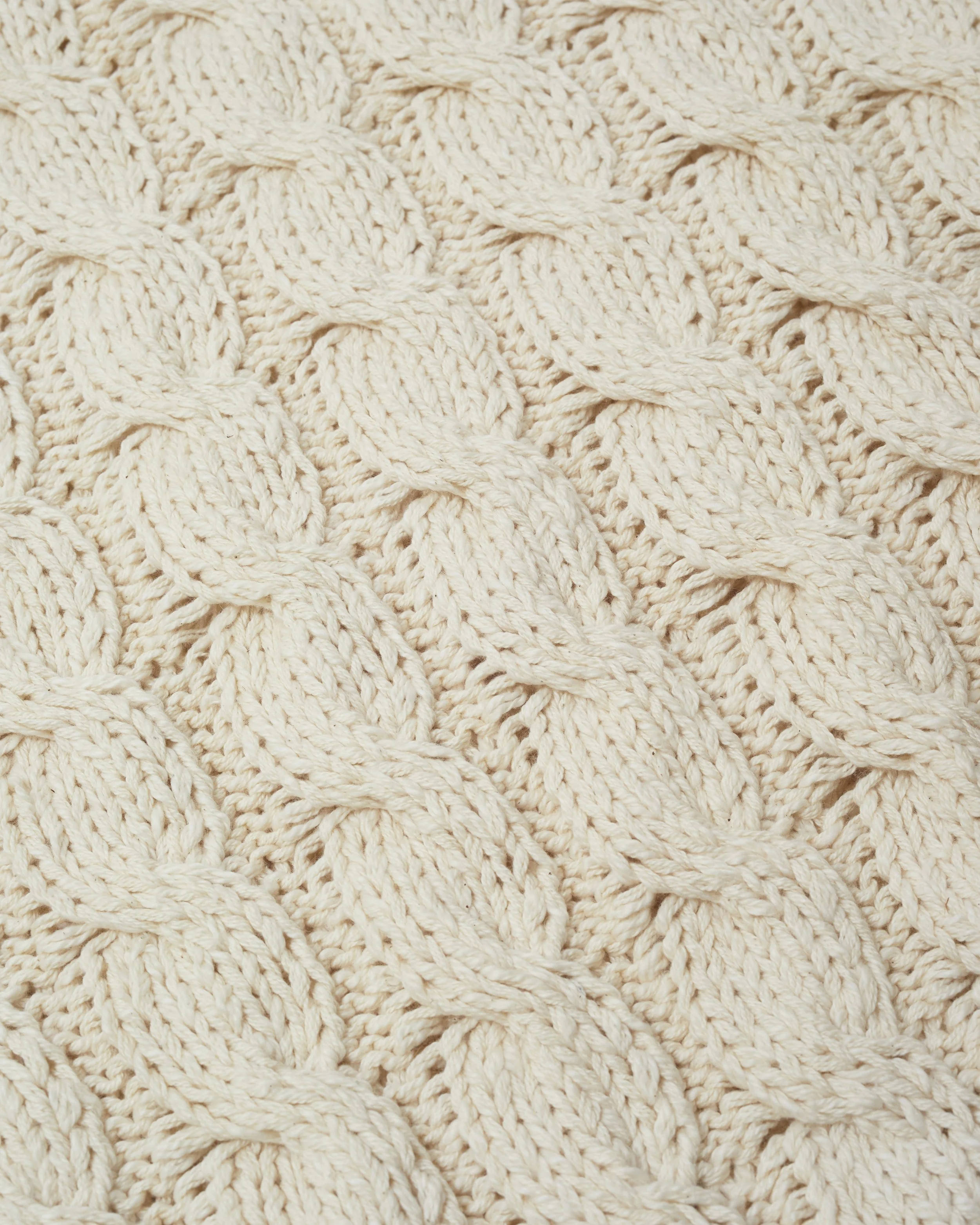 Large Cable Stitch Blanket