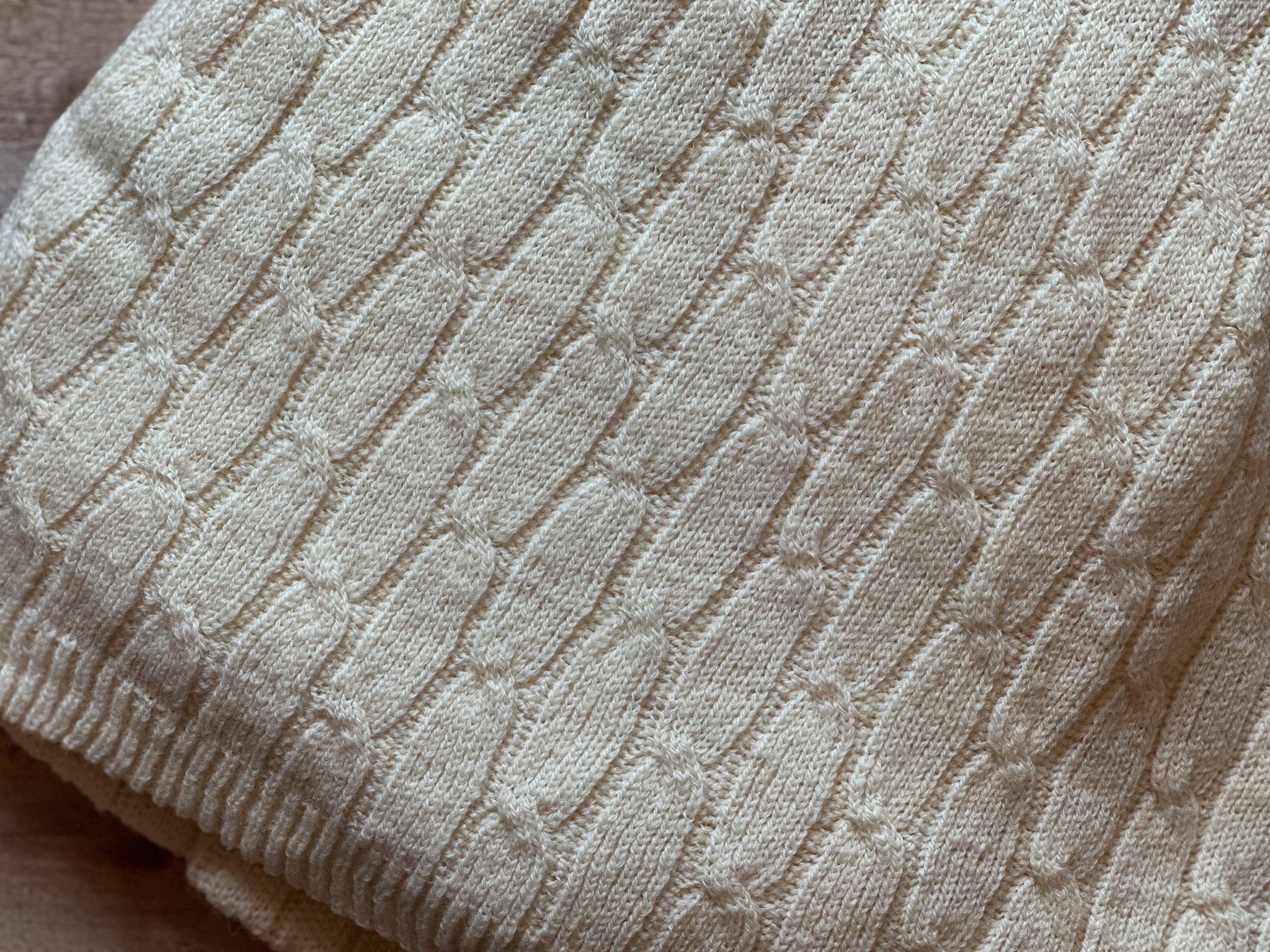 Traditional Cable Stitch Blanket