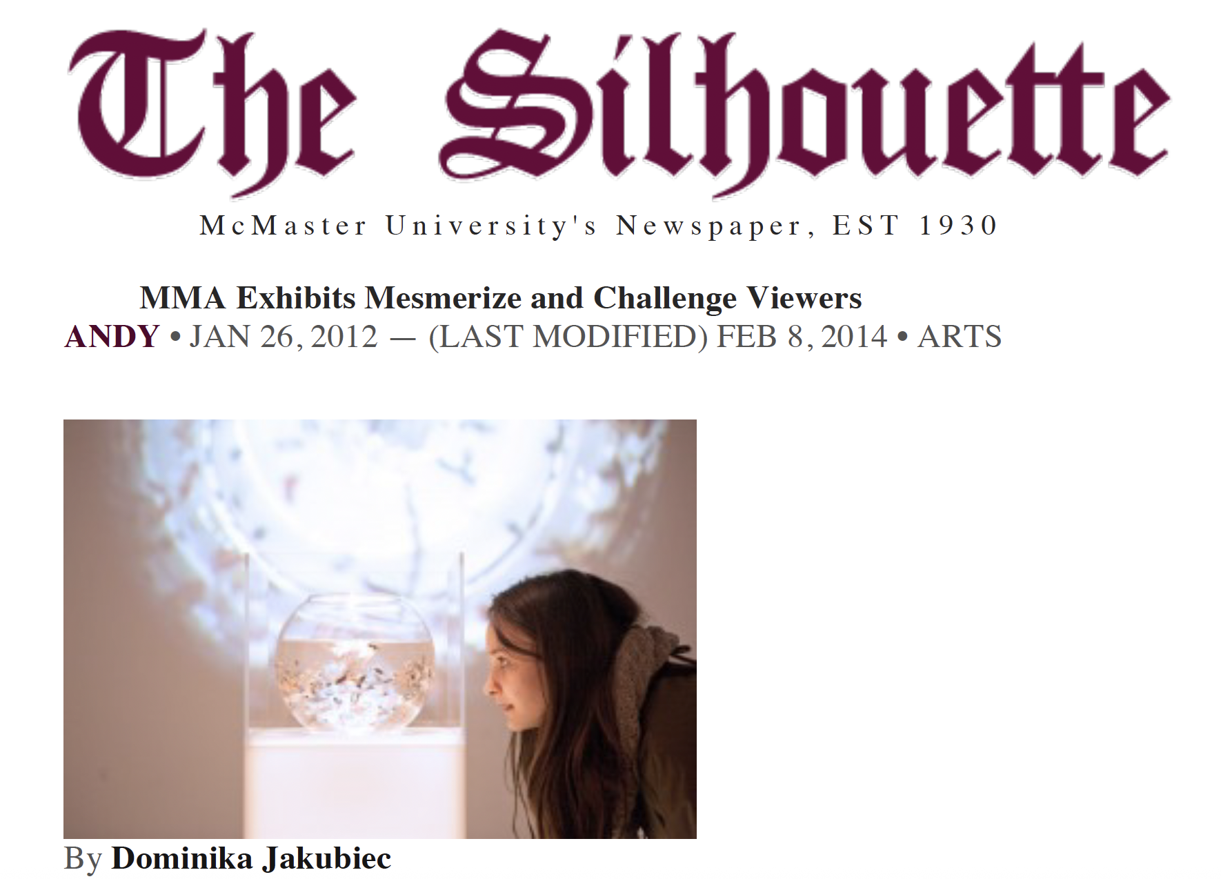 The Silhouette, 2012