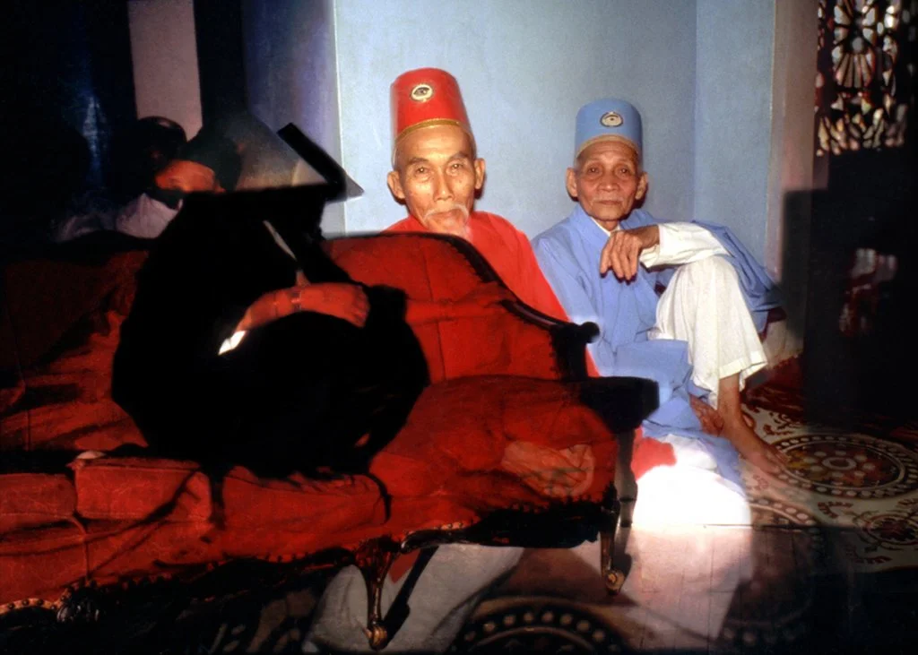 In Conversation (Cao Dai Temple) Duratrans (Photographic Transparency), encased in SlimLine metal lightbox, fluorescent tube lights, 40” x 60” (101 x 152cm)