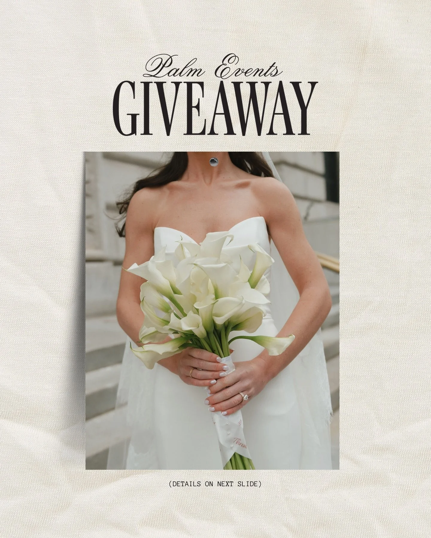 Soft launch, but make it a giveaway 🤍

We&rsquo;re celebrating the Palm Events rebrand with something good 👀

&mdash; $250 Harper &amp; Ivory gift card
&mdash; Personalized all-white LL Bean tote
&mdash; $1,000 off any Palm Events photobooth packag
