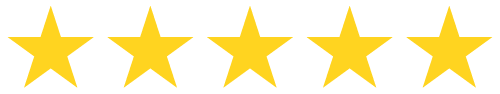 5 gold star reviews