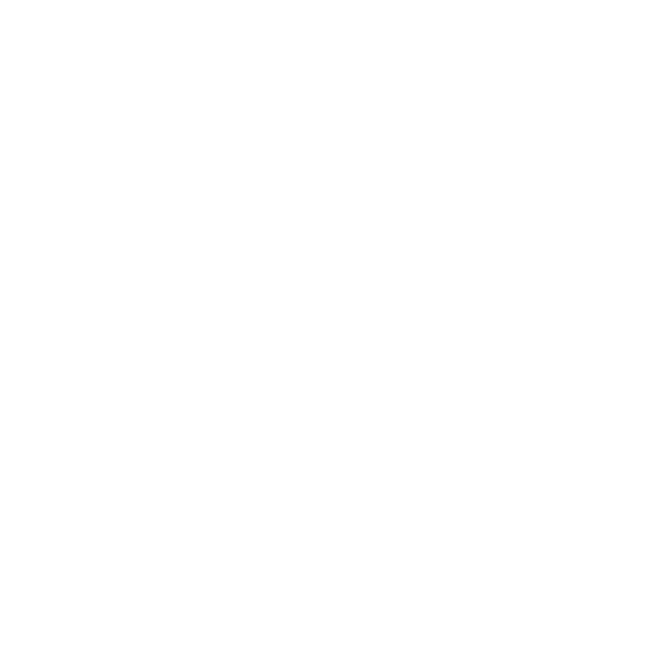 A white, symmetrical floral or snowflake design on a black background.